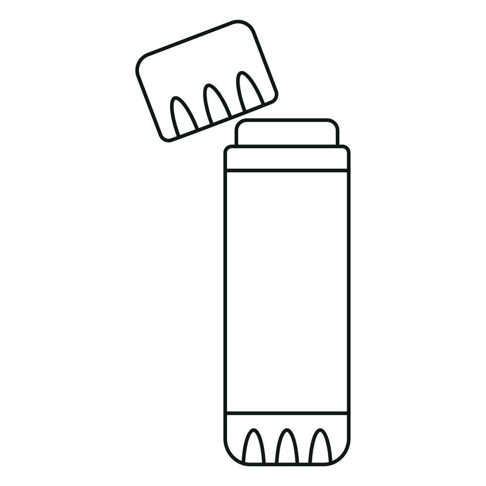 Linear glue stick. School supplies. 33956315 Vector Art at Vecteezy
