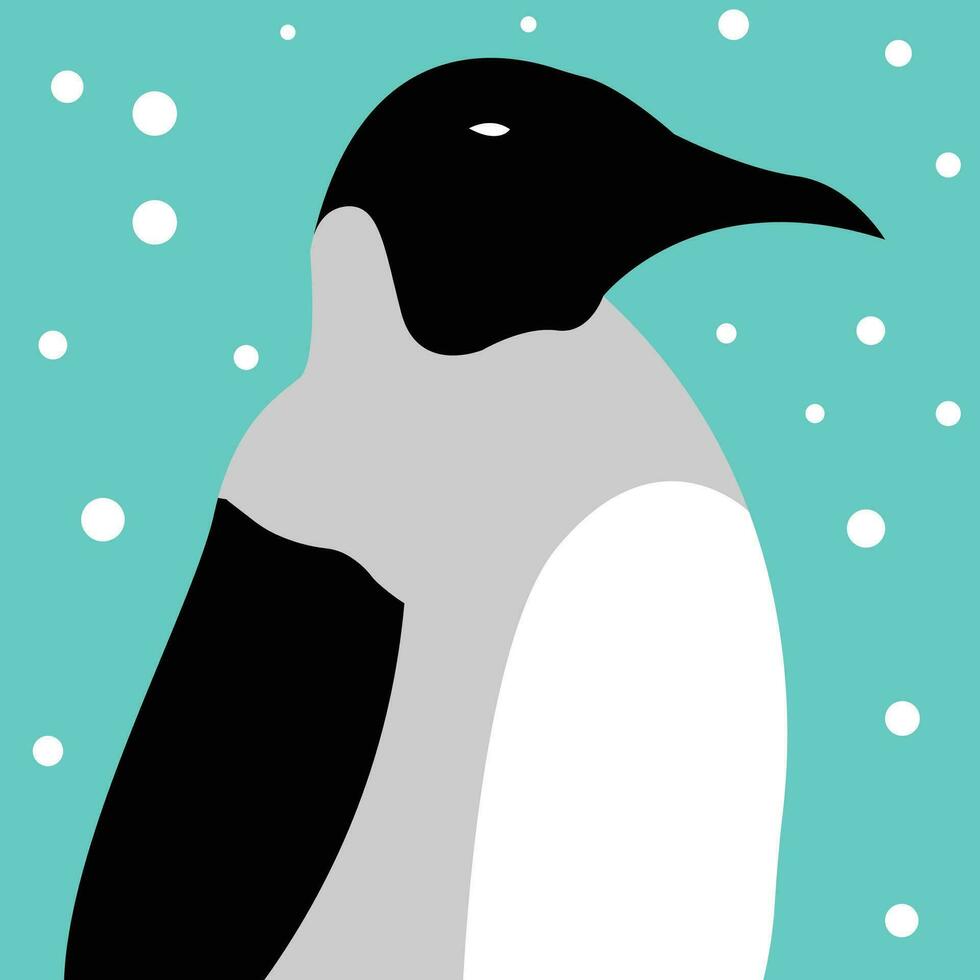 A penguin, black penguin illustration vector, suitable for educational content and science book, good for signs and banners and social media avatar and print materials, penguin minimal drawing style vector