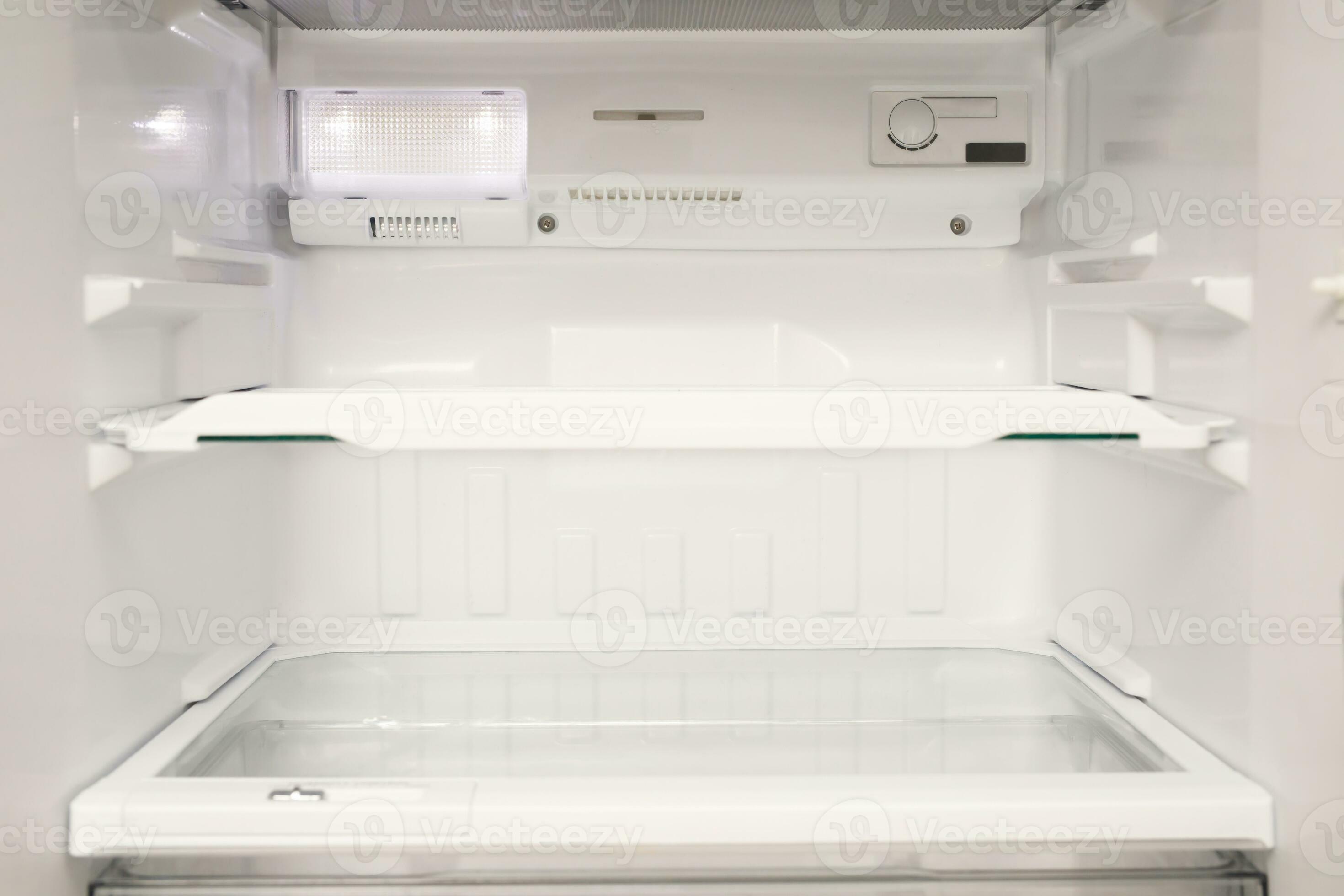 Interior view of the shelf of the refrigerator at home 33956658 Stock