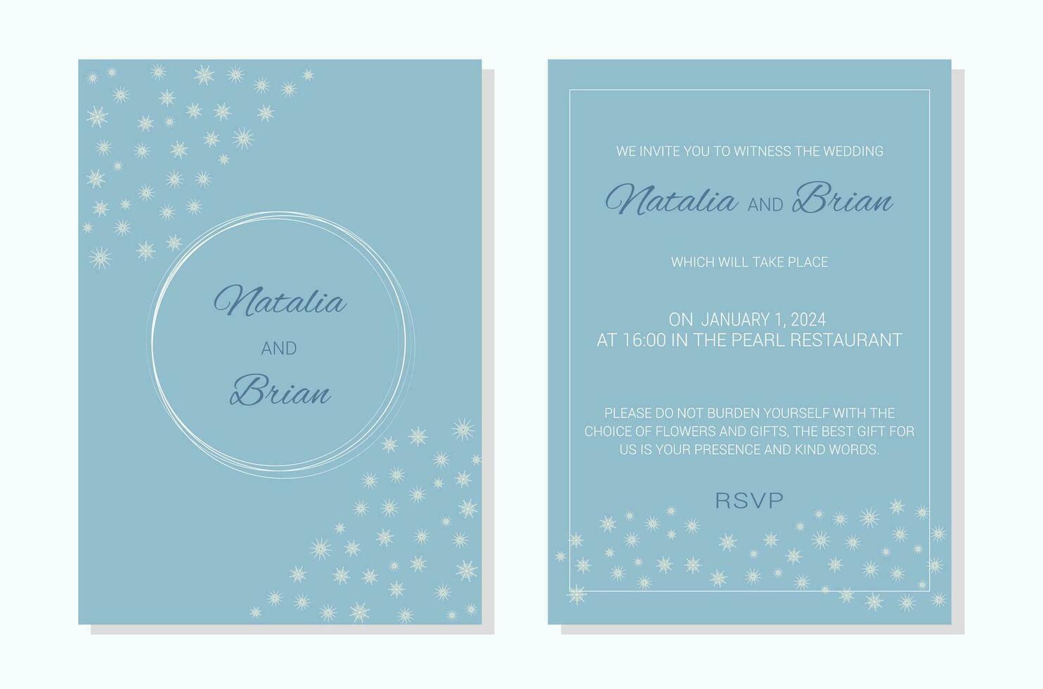 diseño de invitación de boda vector