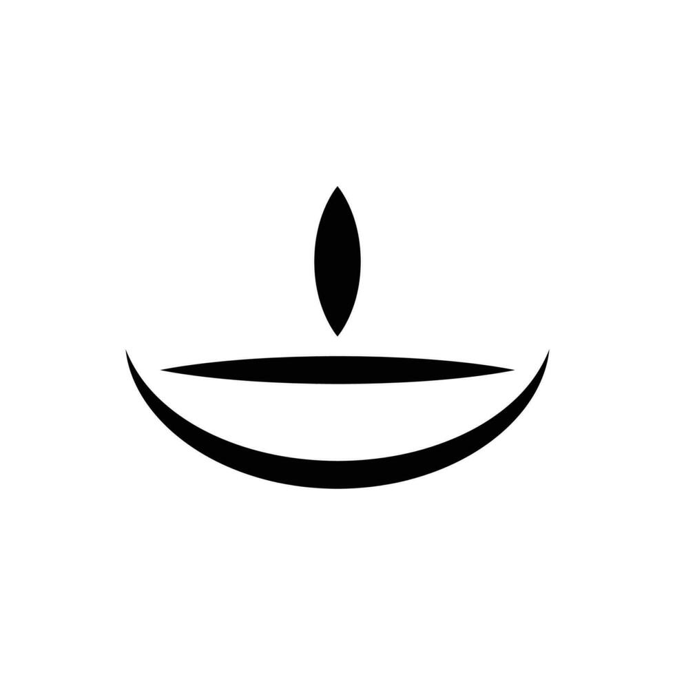 diya simple vector illustration on white background isolated