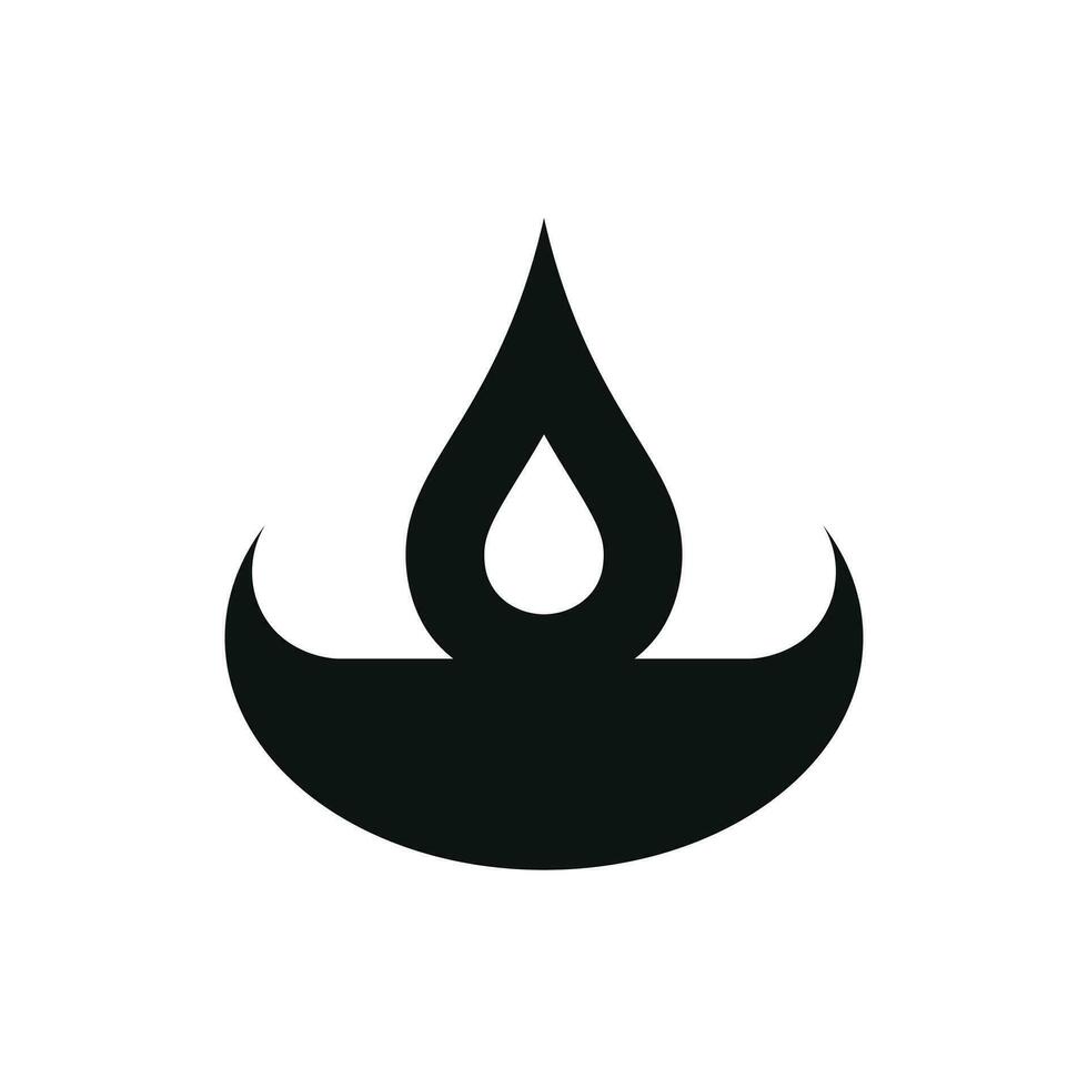 diya vector illustration on white background