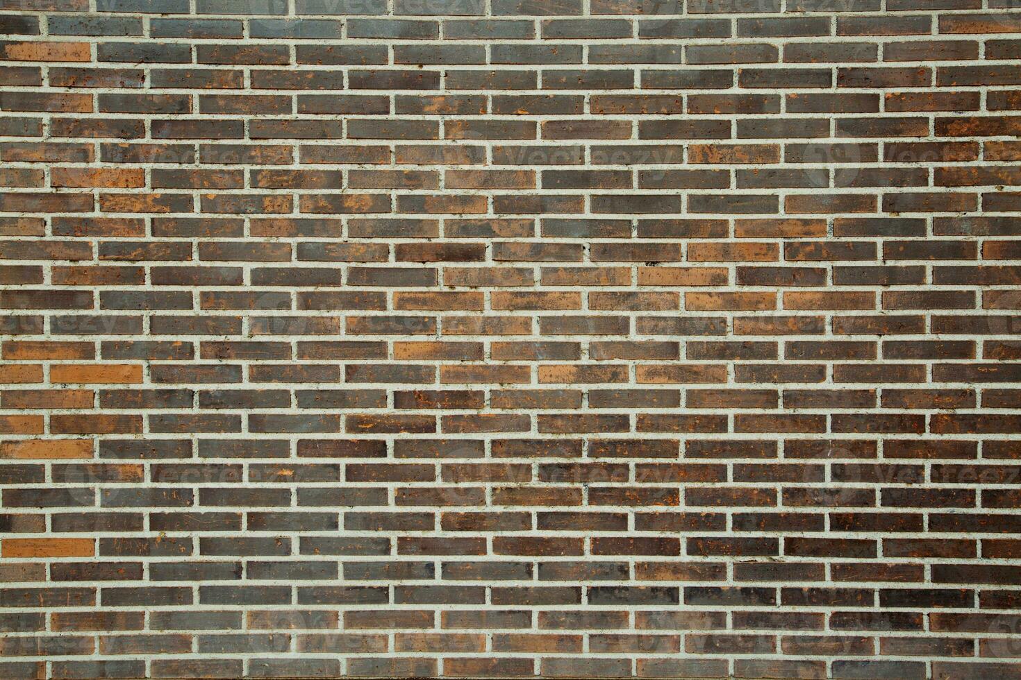 empty old brick wall texture background vintage interior design. photo