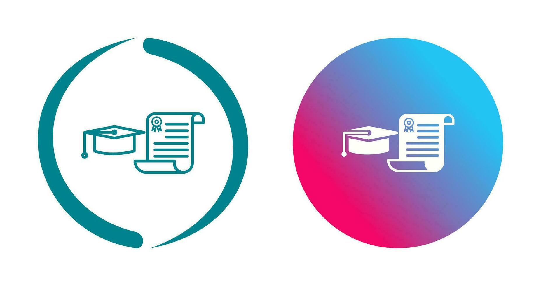 Unique Graduation Vector Icon