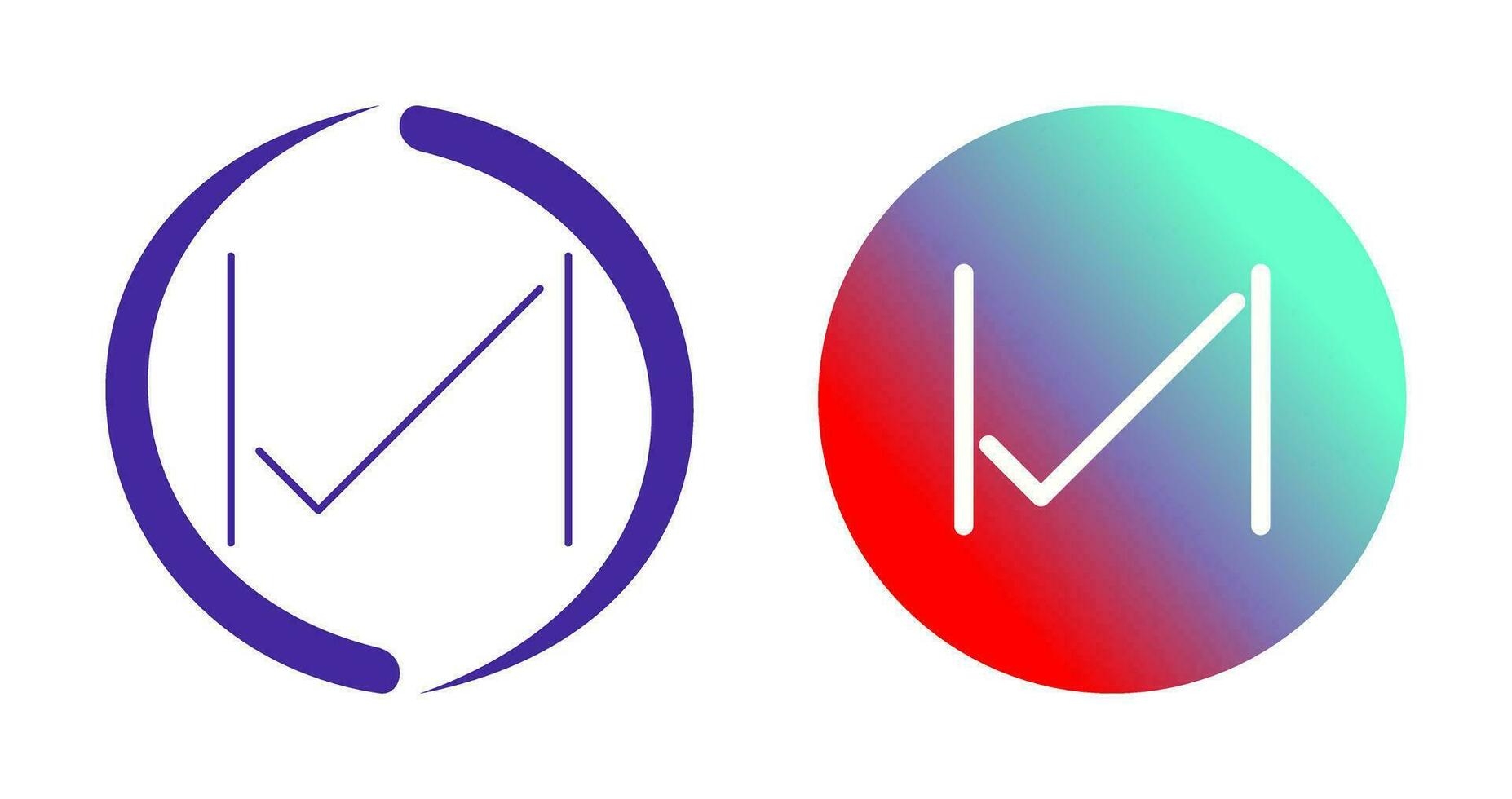Unique Tick Vector Icon