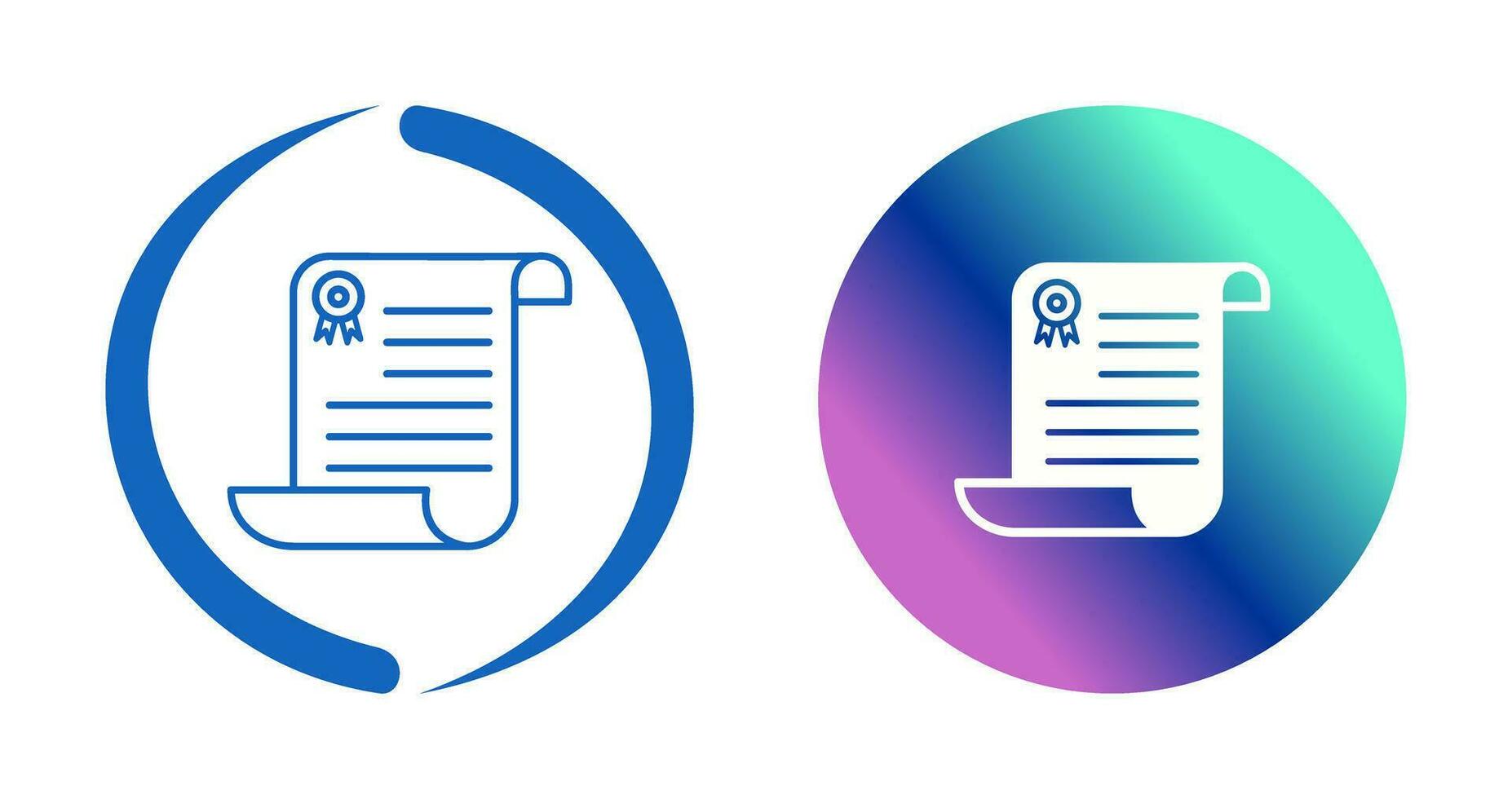 Unique Diploma Vector Icon