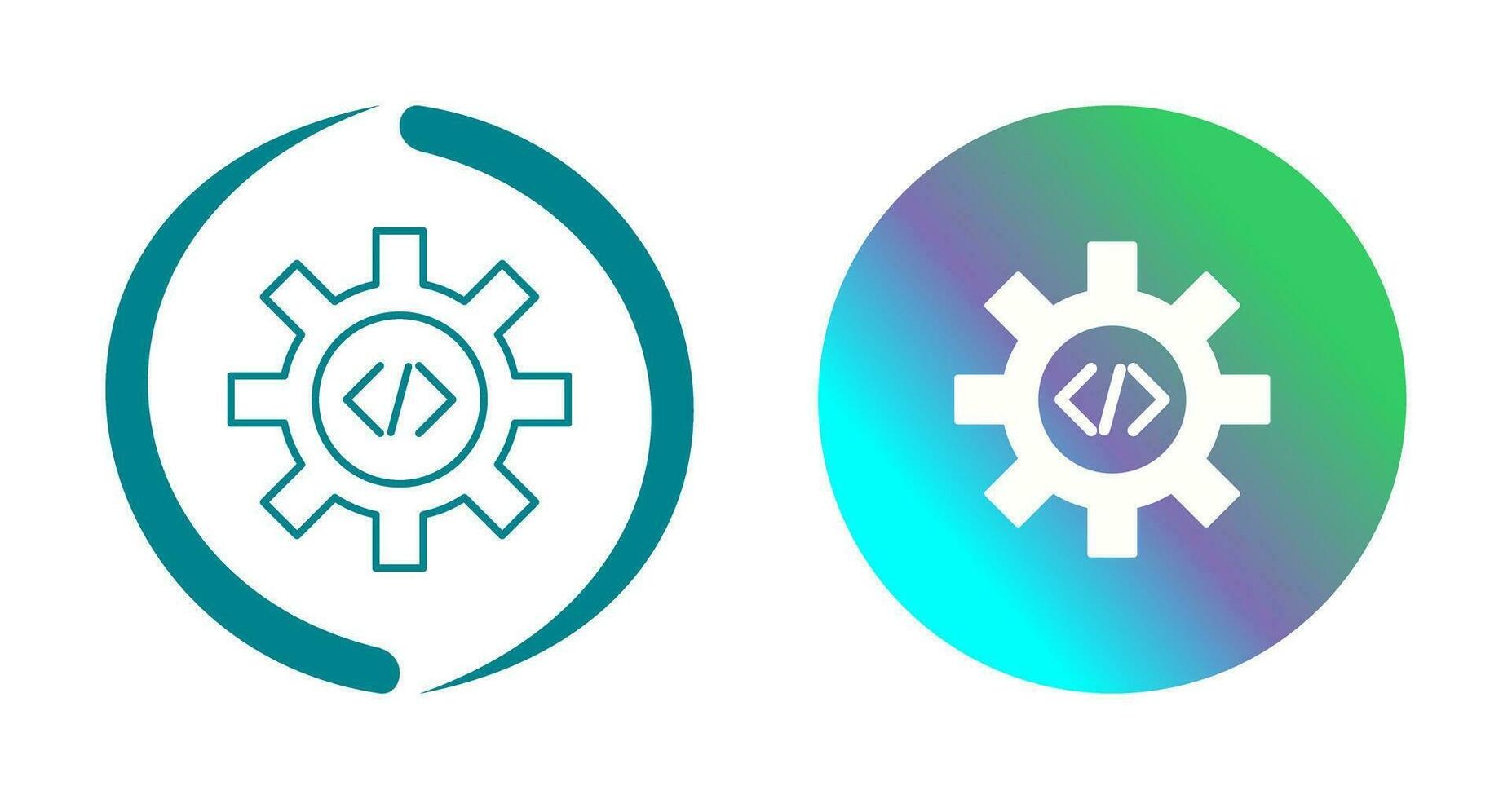 Unique Code Optimization Vector Icon