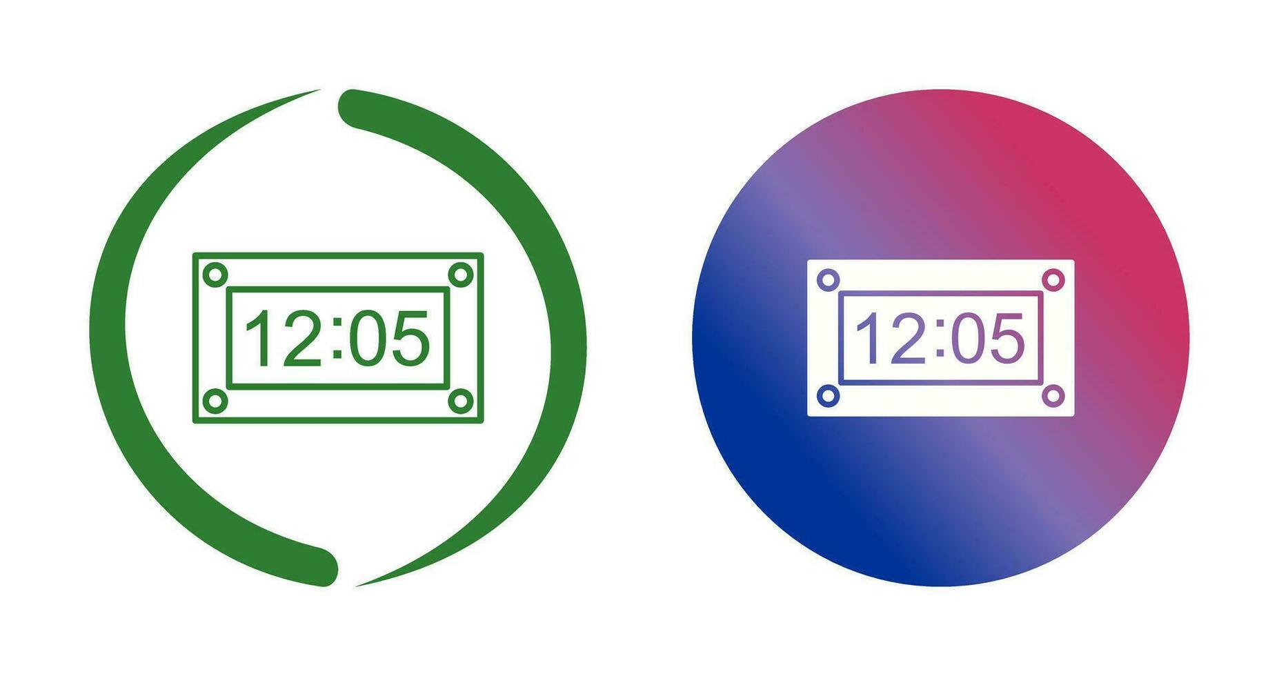 Unique Timer Vector Icon