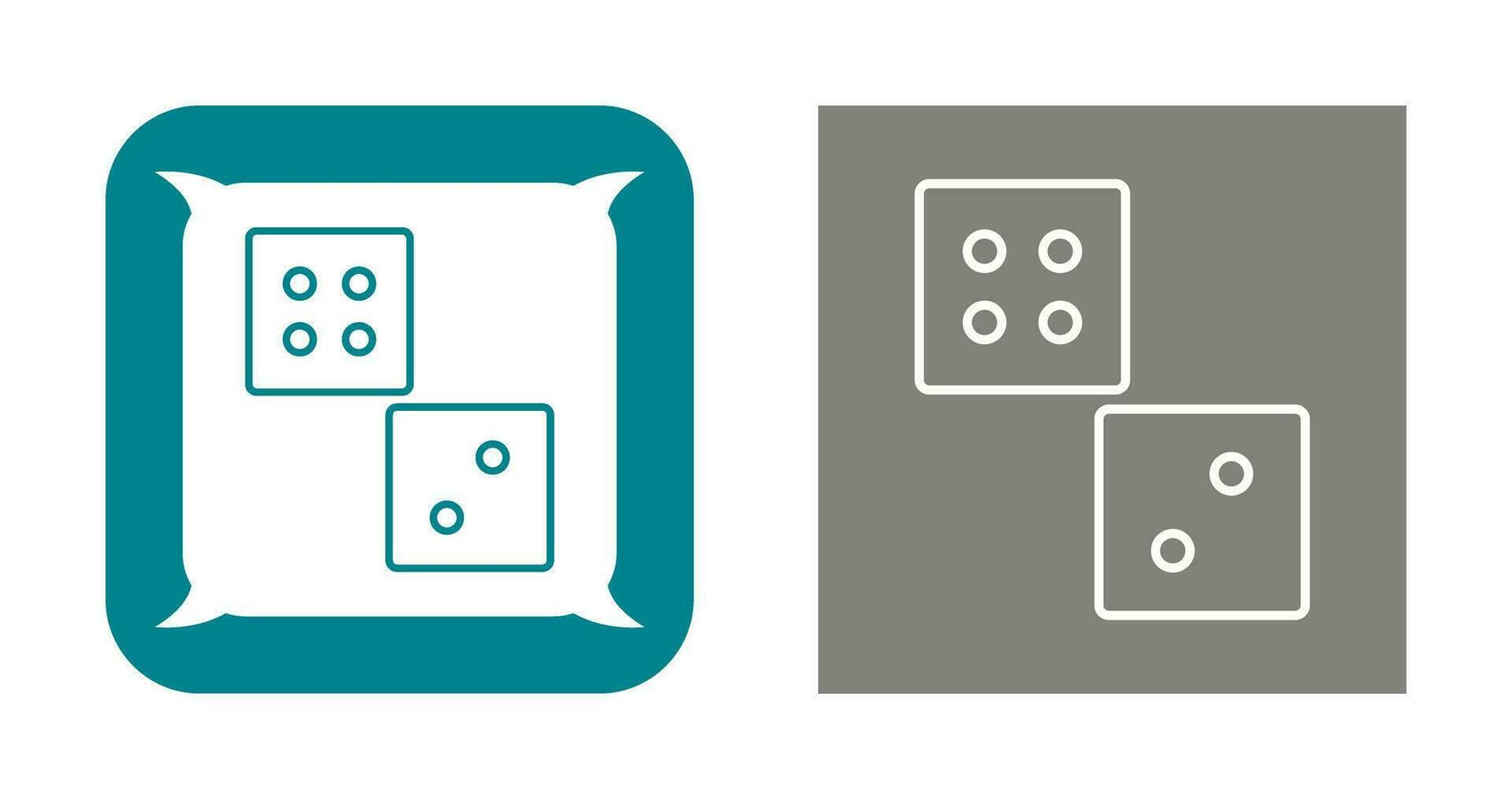 Unique Dice Vector Icon