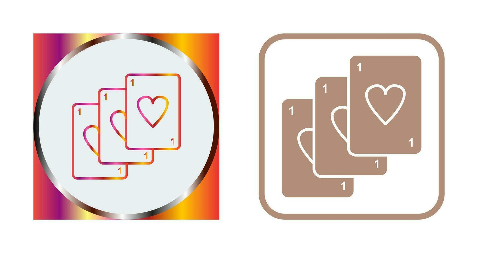 Unique Deck of Cards Vector Icon