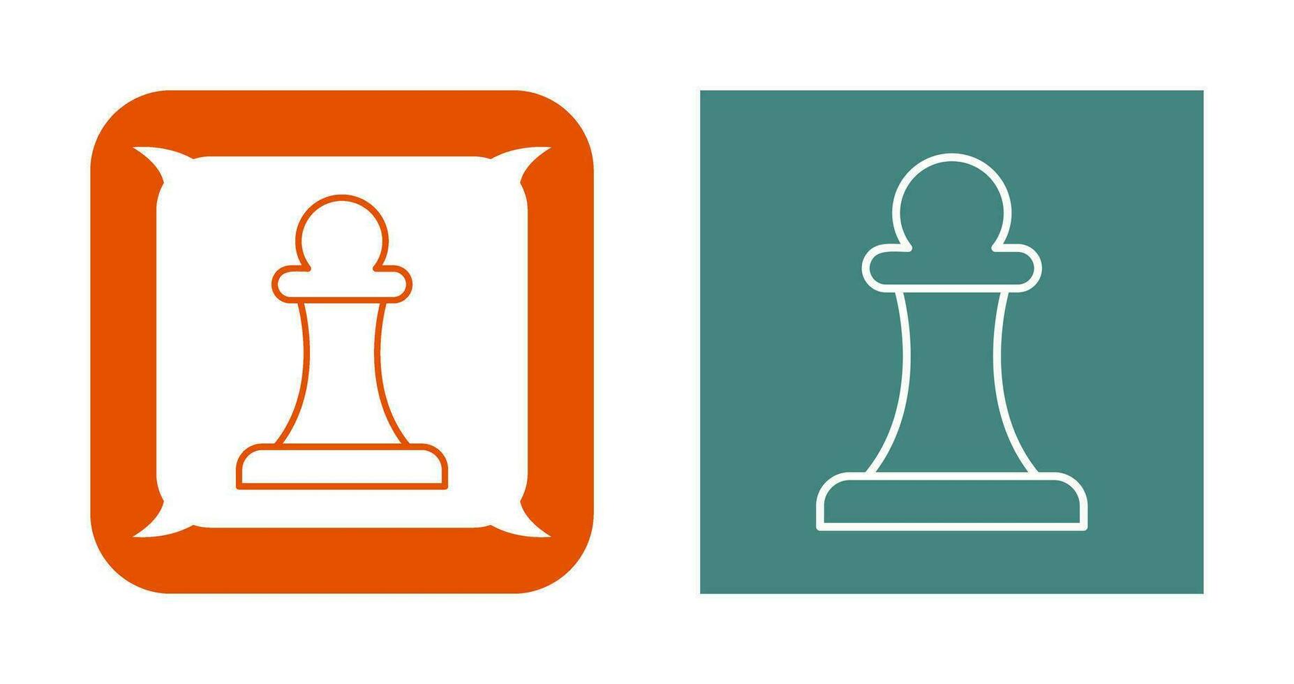 Unique Pawn Vector Icon