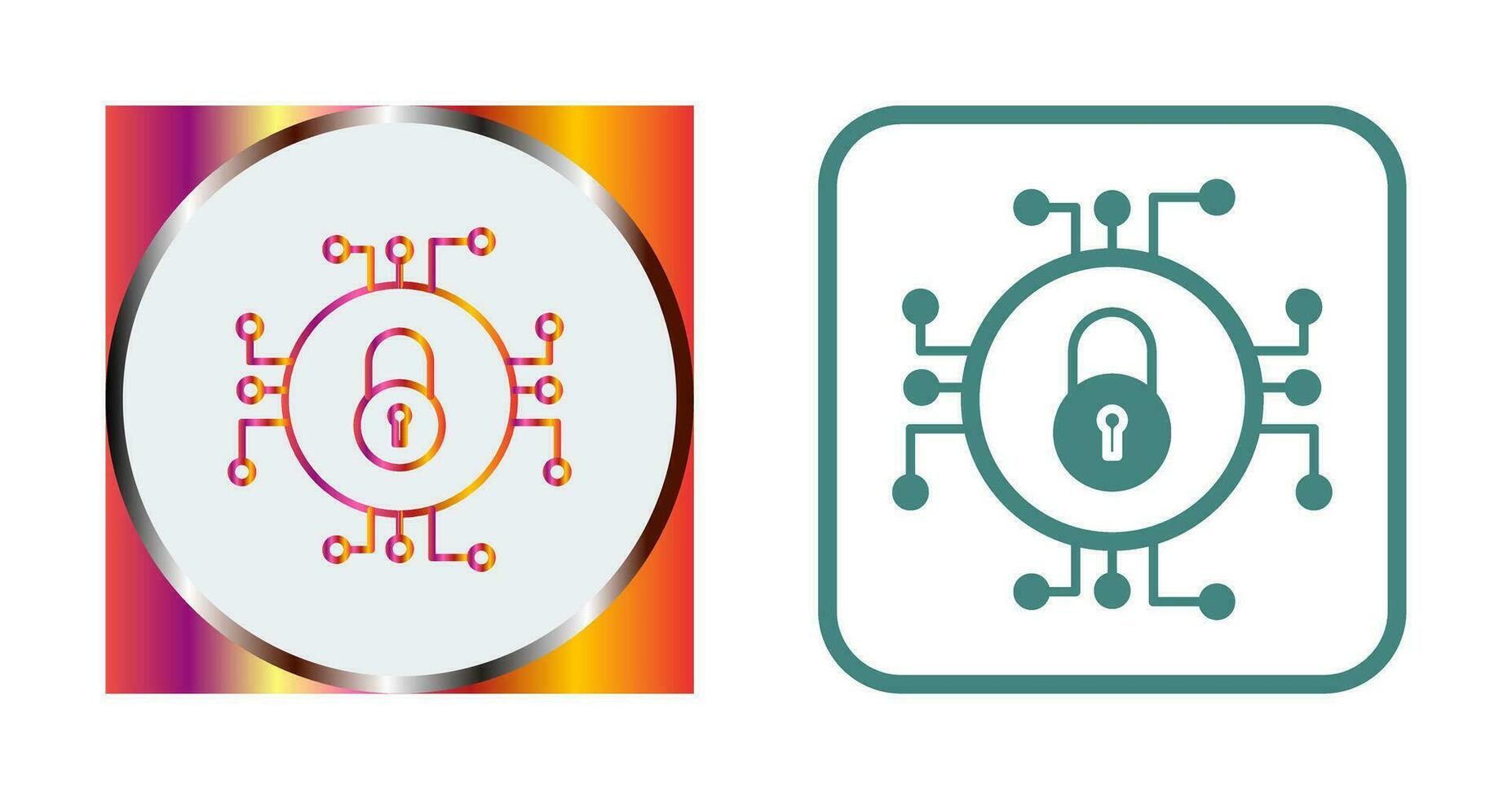 Unique Data Security Vector Icon