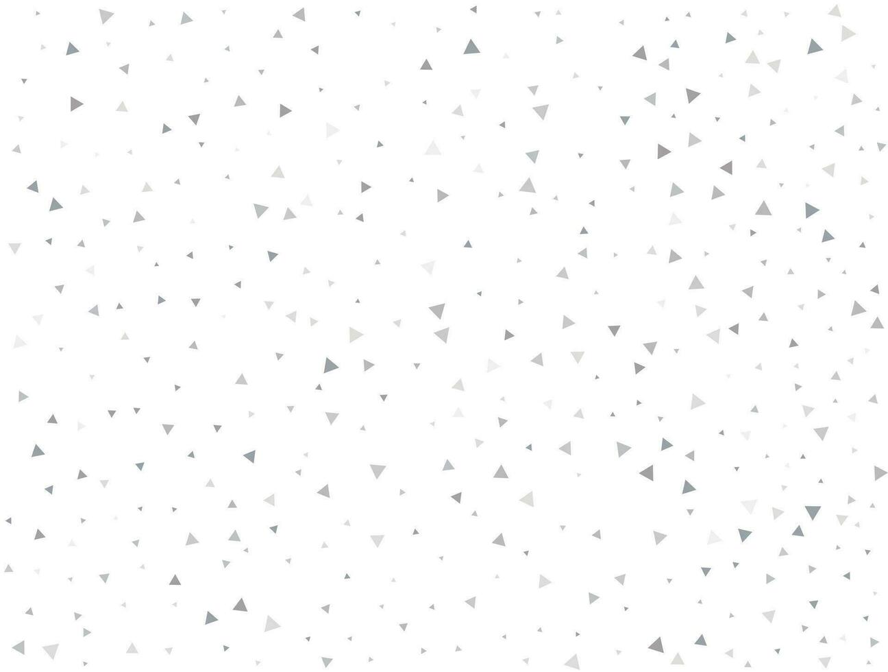Luxury Light silver Triangular glitter confetti background. White festive texture vector
