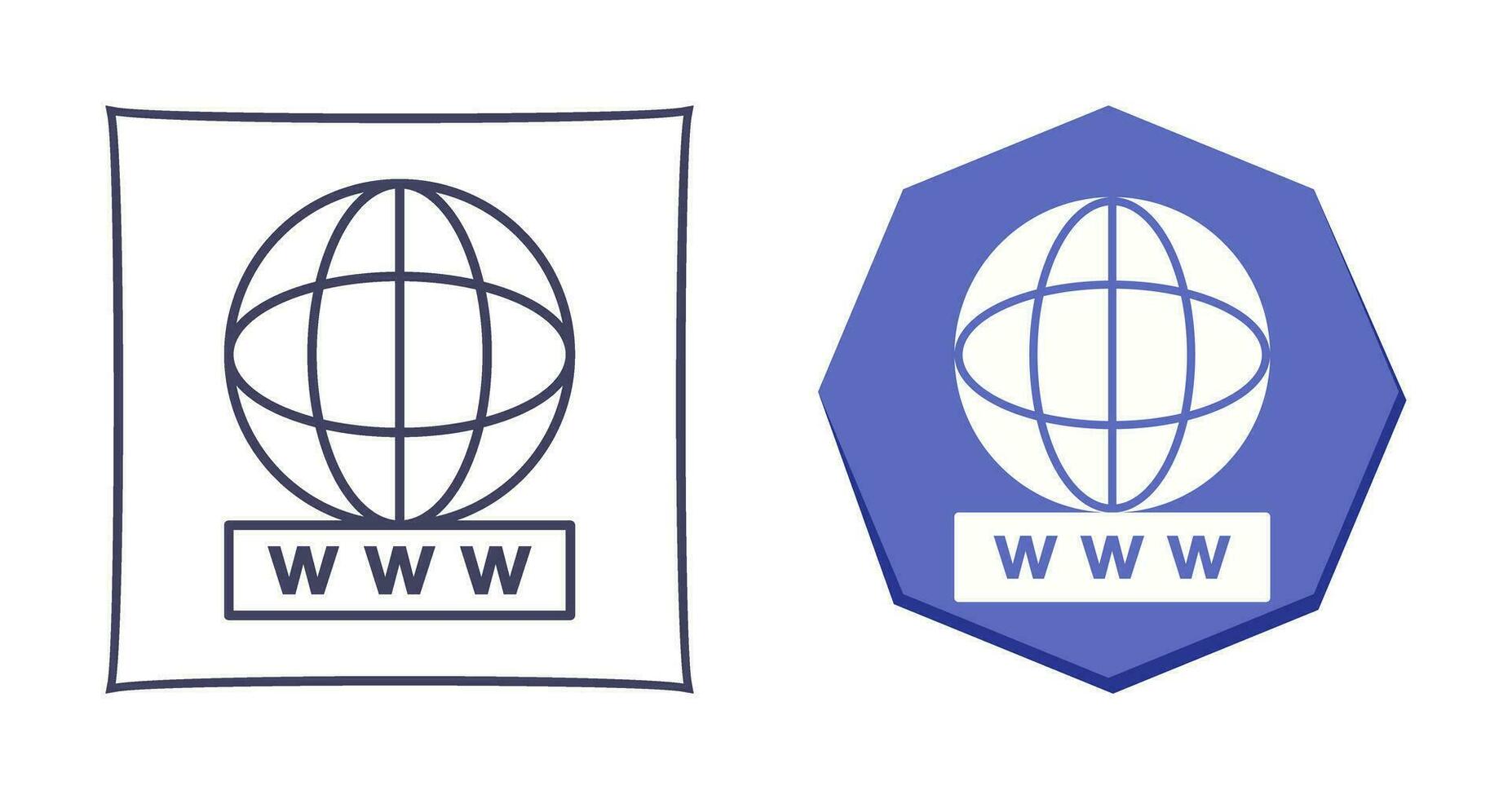 Unique World Wide Web Vector Icon