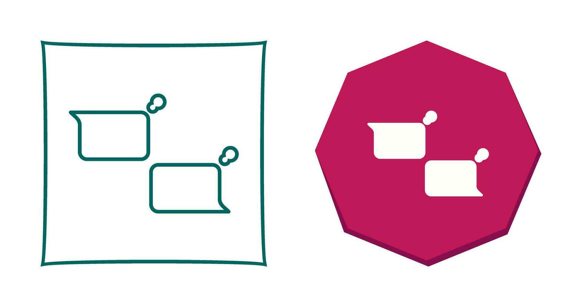 Unique Chatting Vector Icon