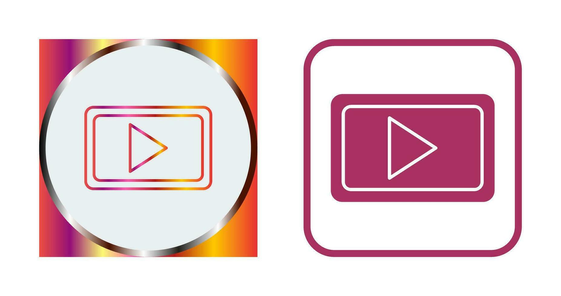Unique Video Communication Vector Icon
