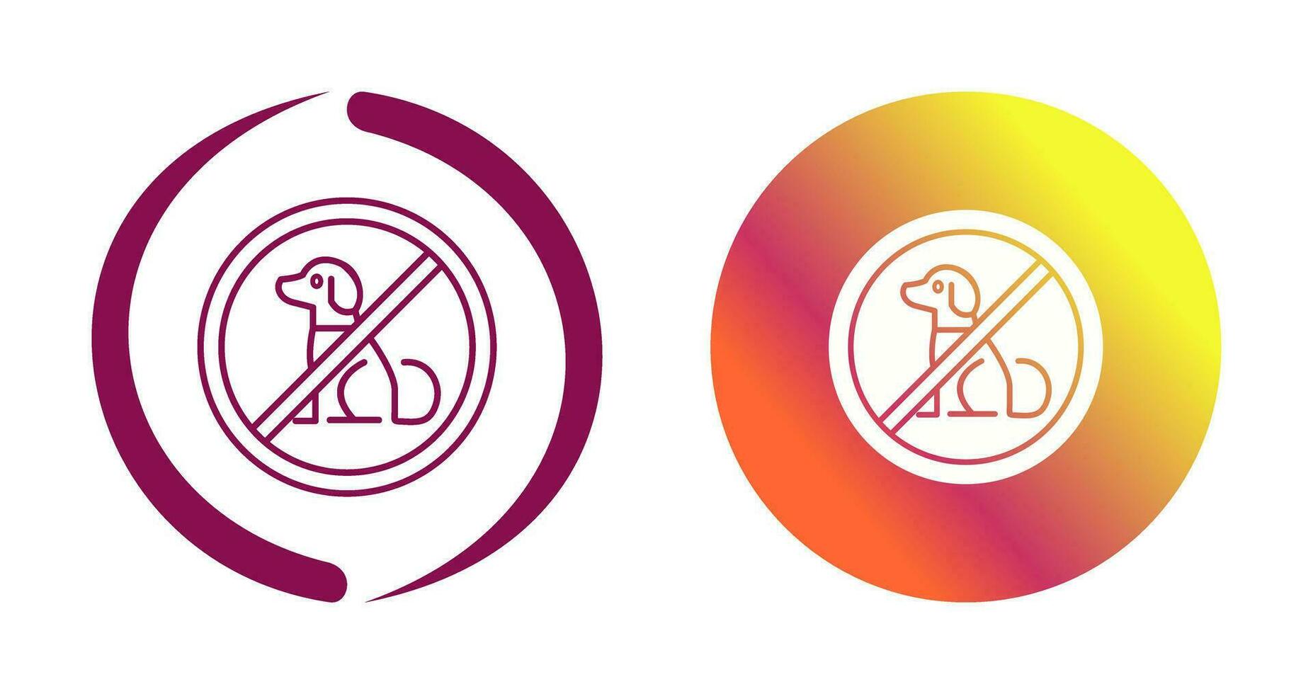 No Pets Vector Icon