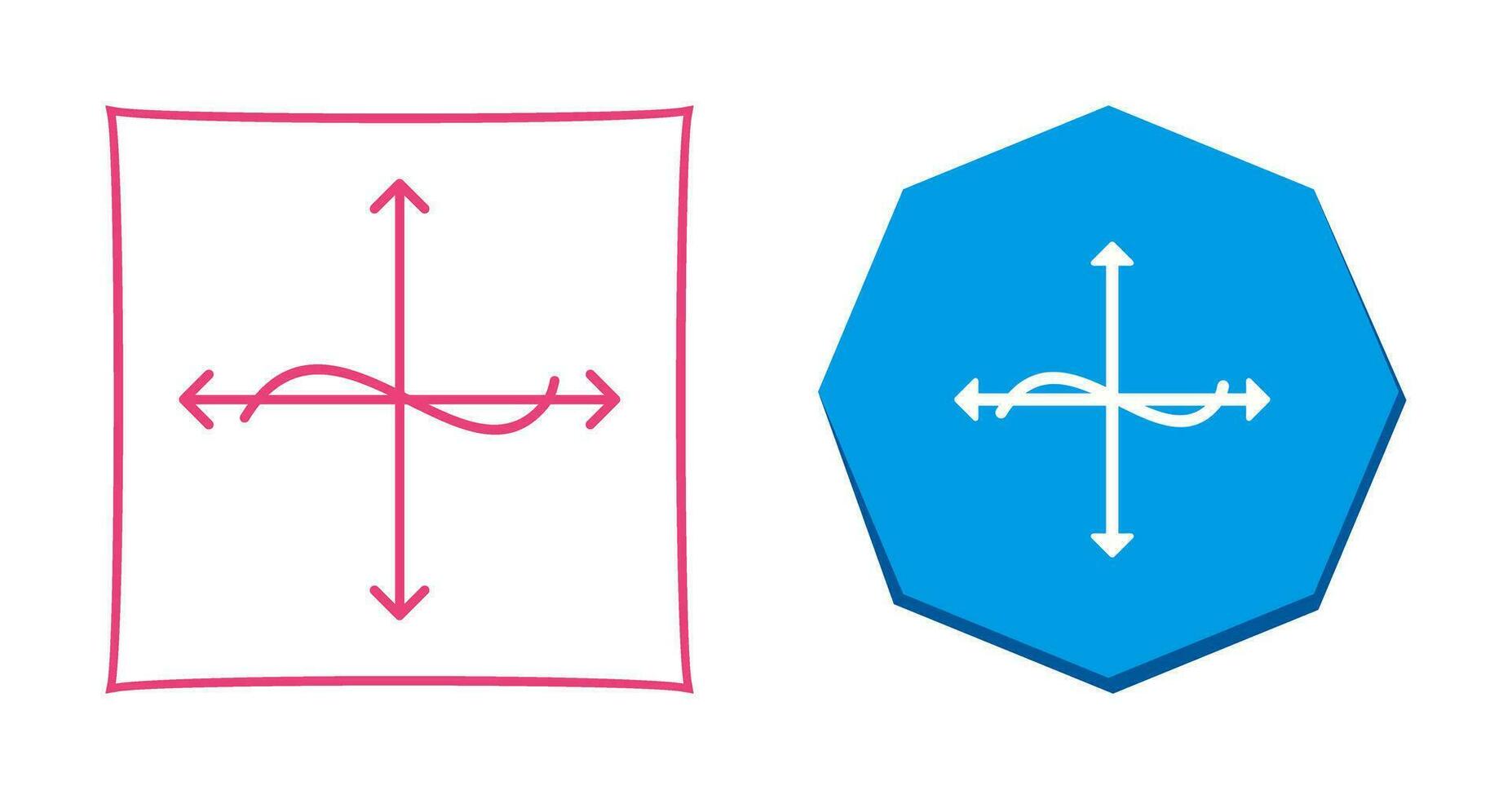 Unique Graph Vector Icon