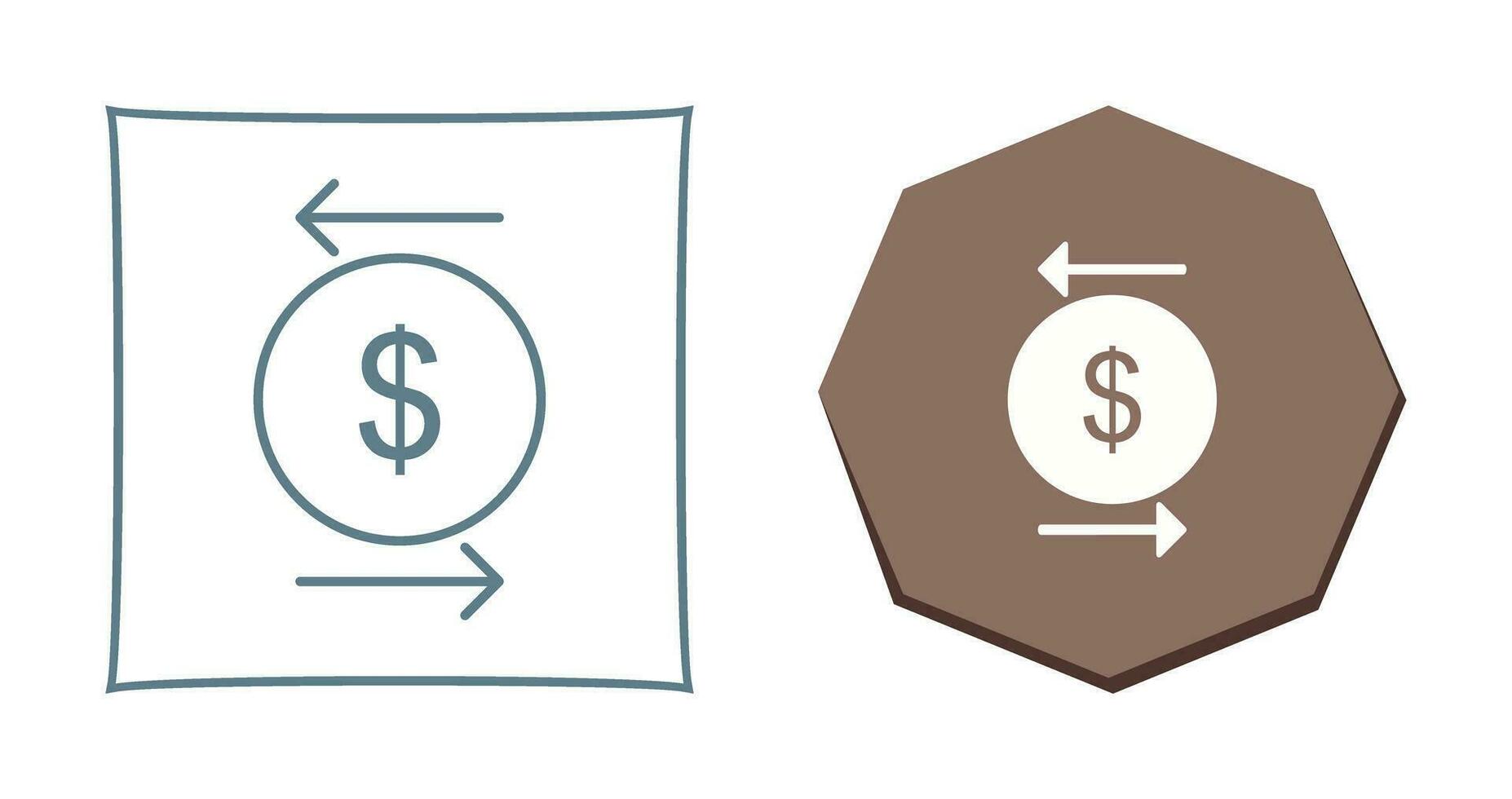 Unique Transcation Vector Icon