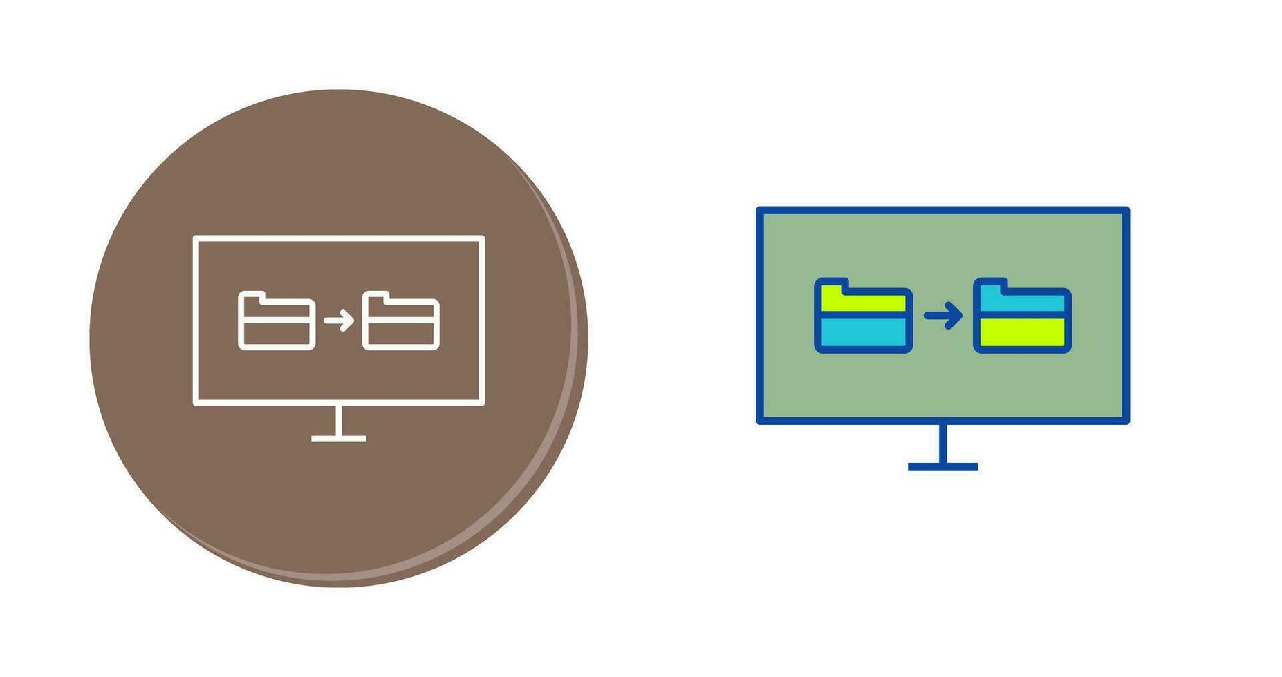 Unique File Sharing Vector Icon