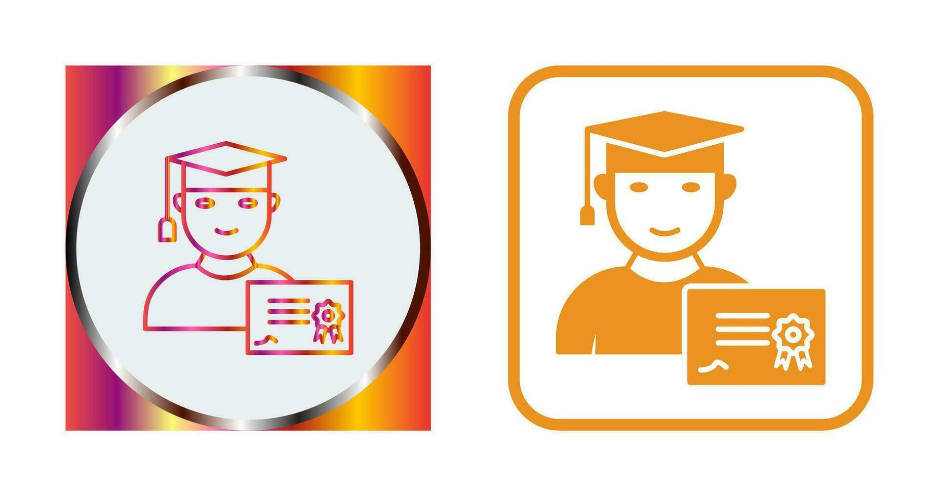 Unique Receiving Diploma Vector Icon