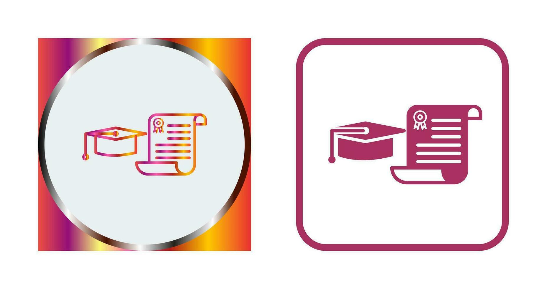 Unique Graduation Vector Icon