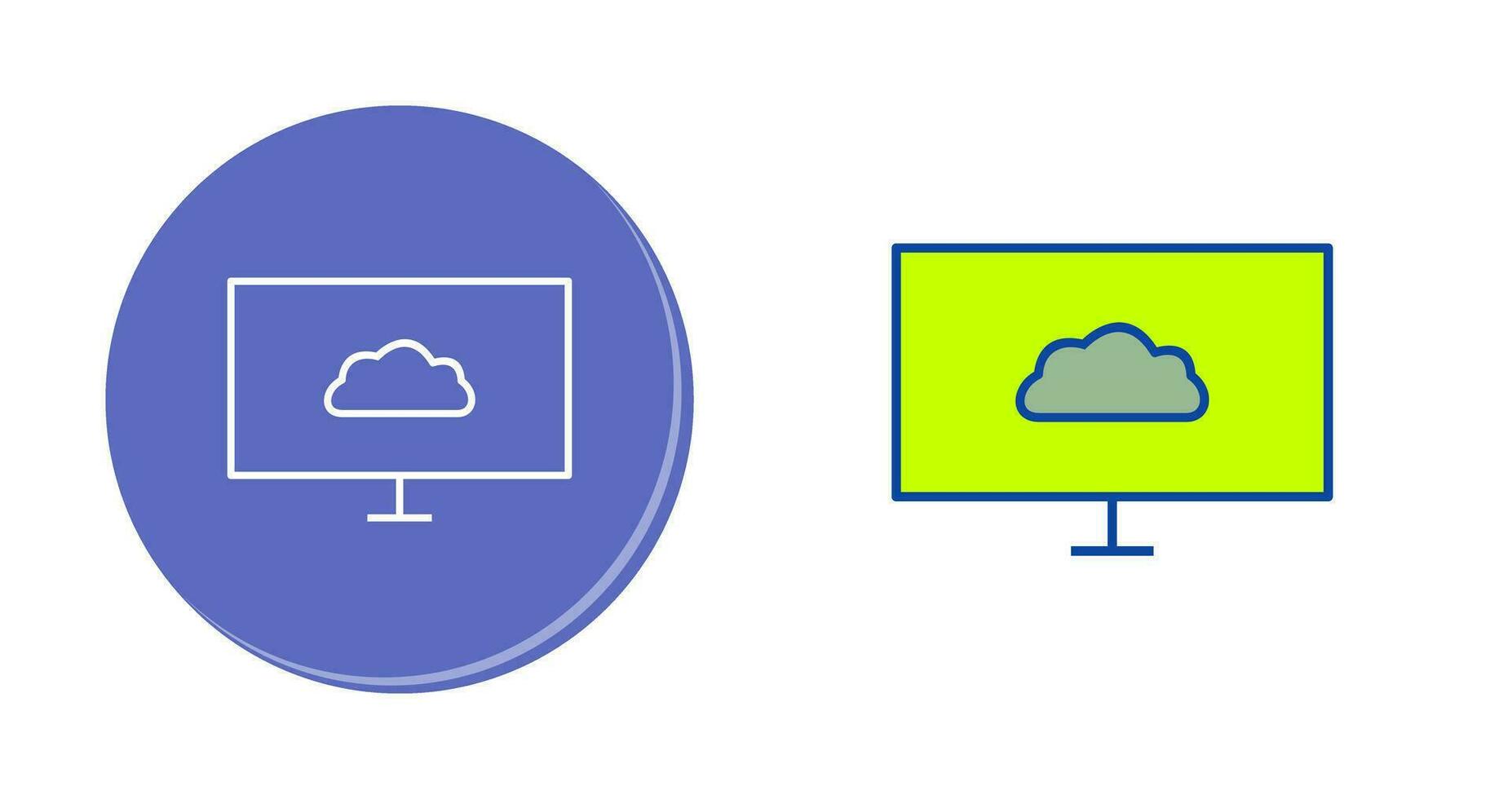 Unique Cloud System Vector Icon