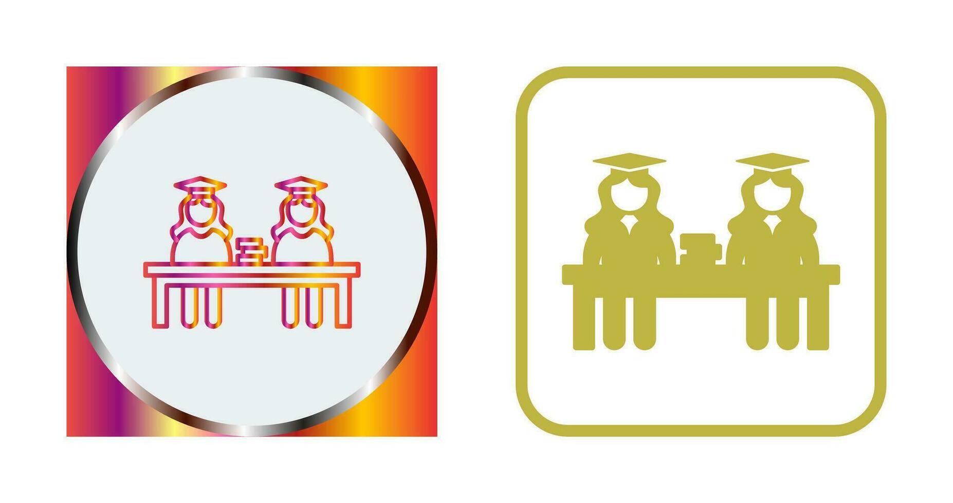 Unique Combined Study Vector Icon