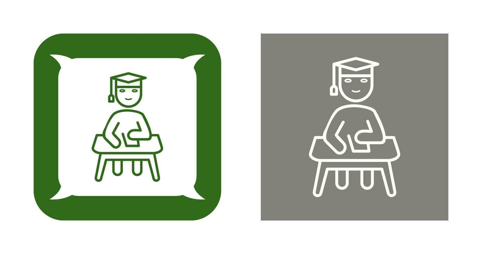 Unique Studying on Desk Vector Icon