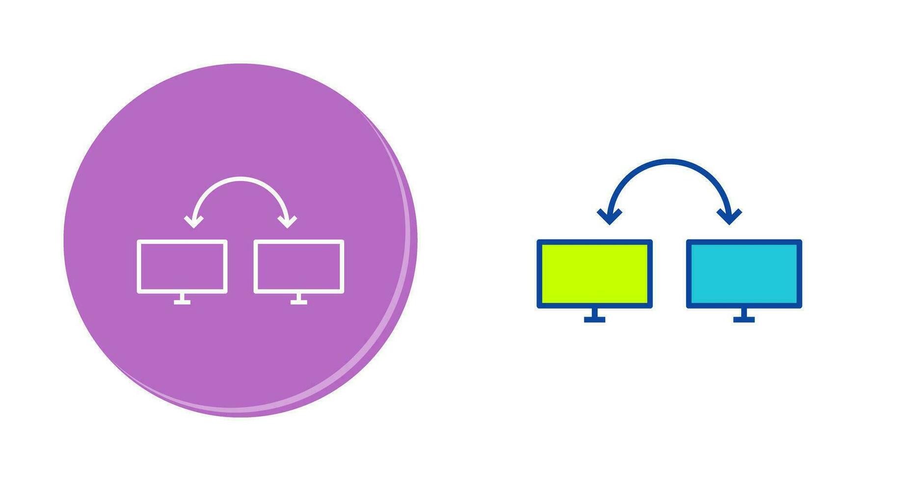 Unique Connected Systems Vector Icon