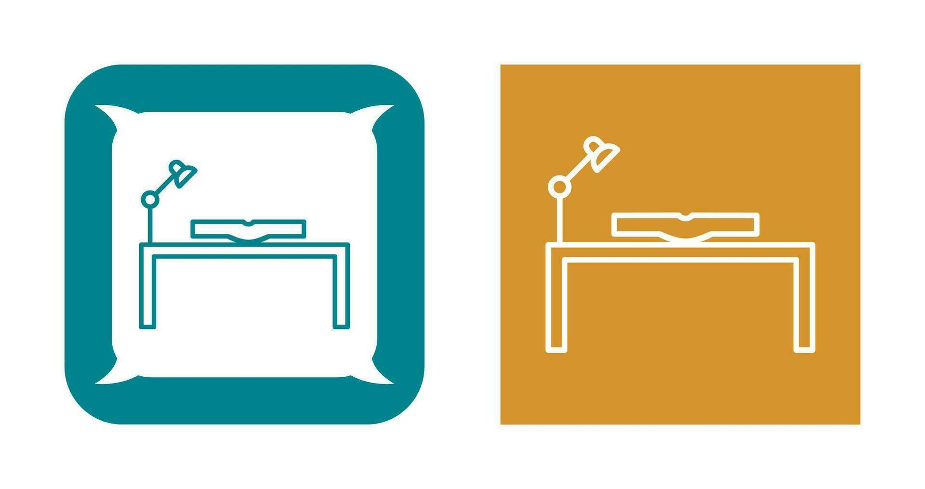 Unique Study Desk Vector Icon