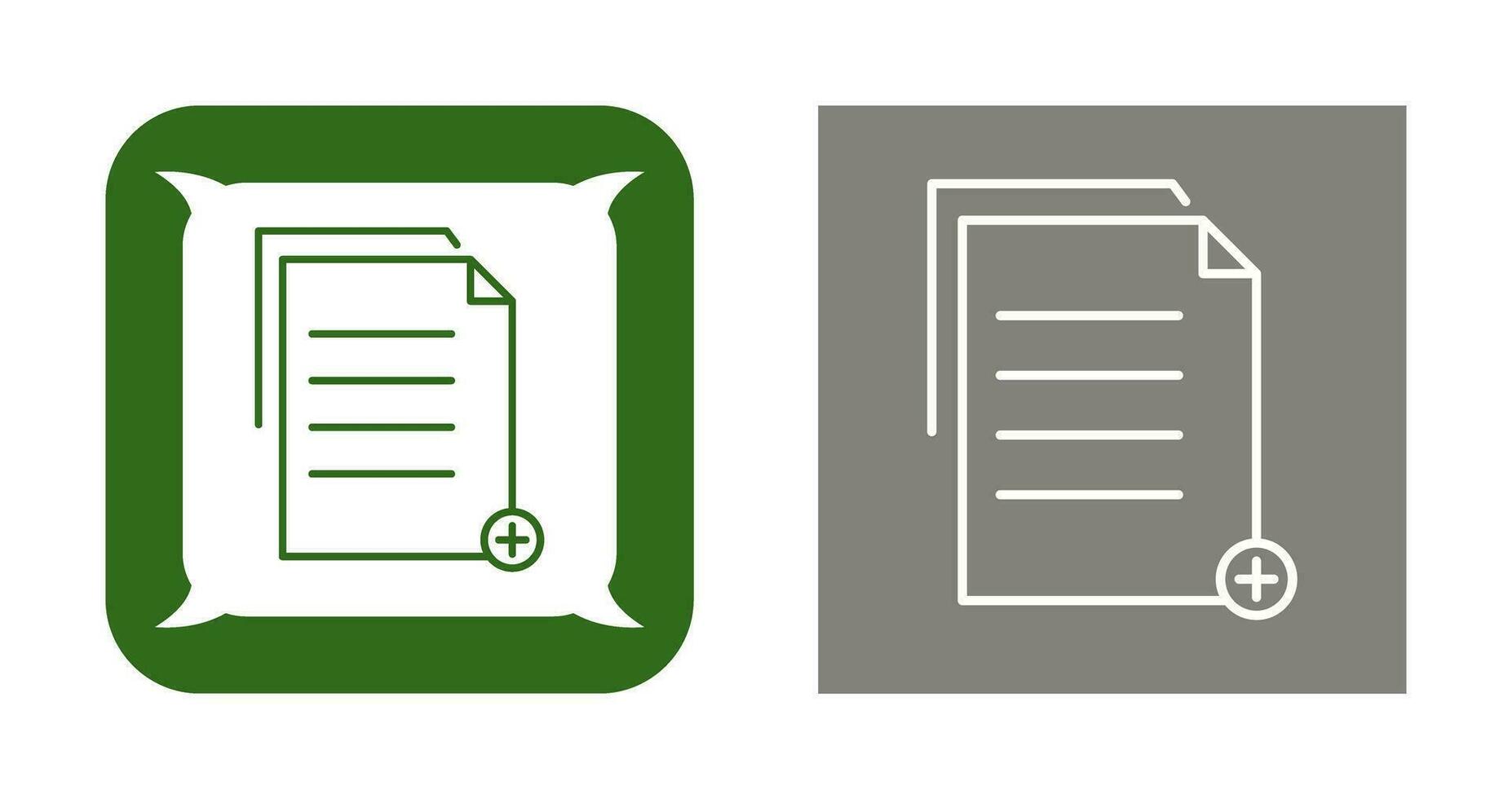 Unique Two files Vector Icon