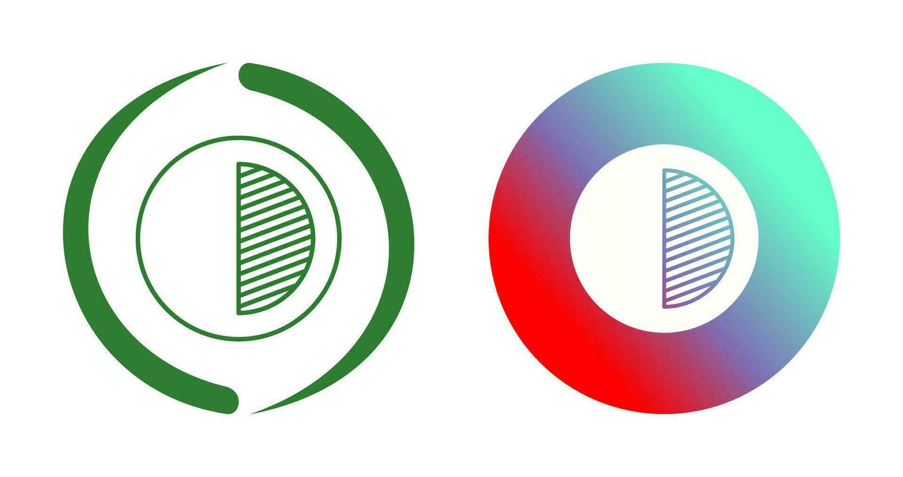 Unique Contrast Vector Icon