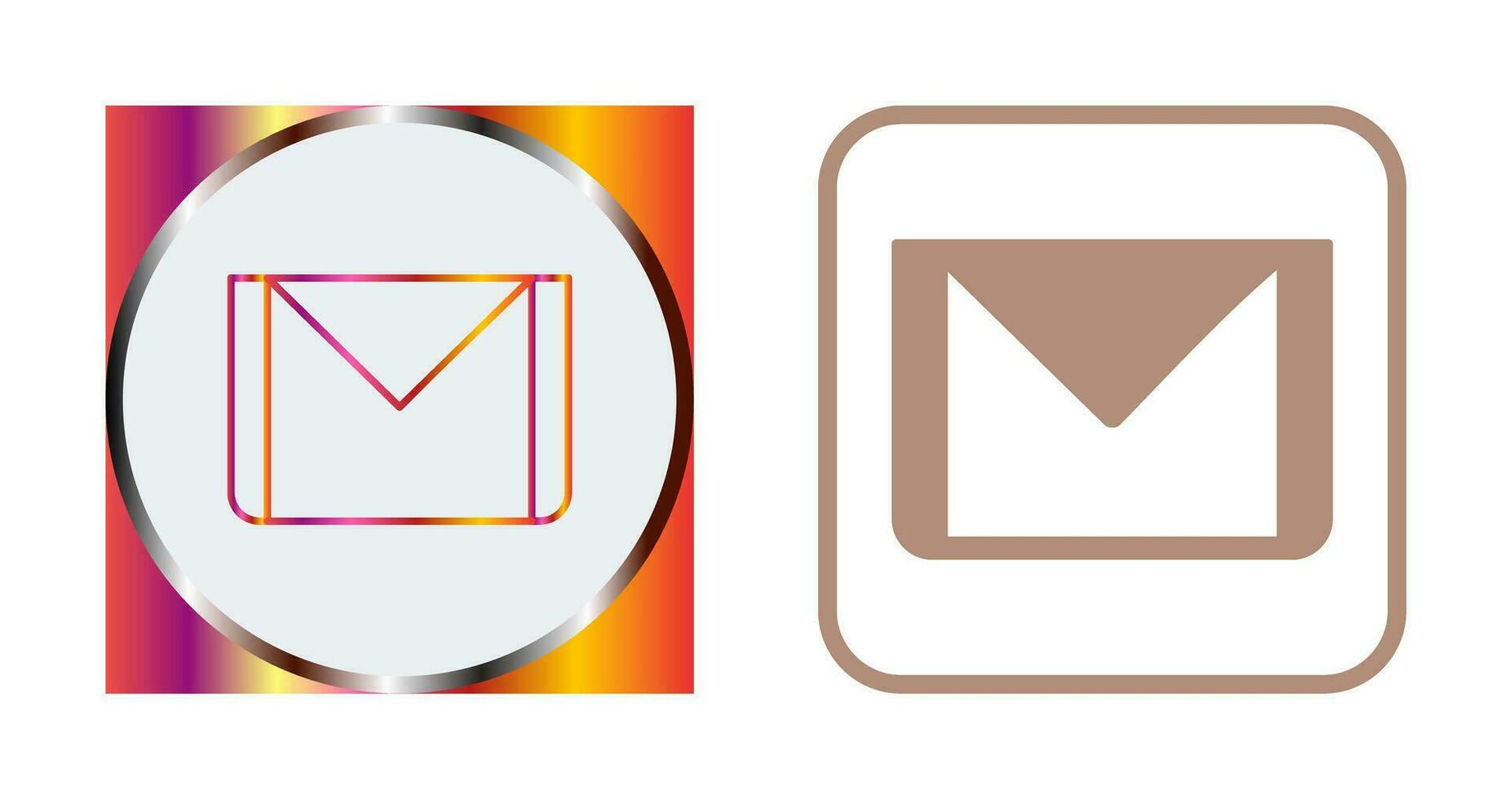 icono de vector de correo electrónico único