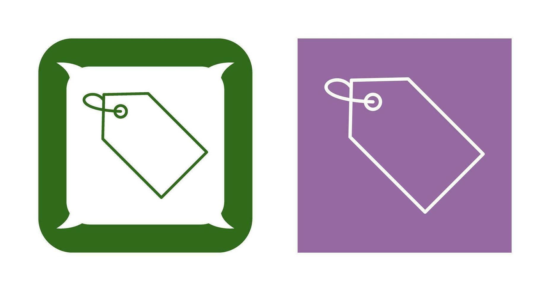 Unique Tag Vector Icon