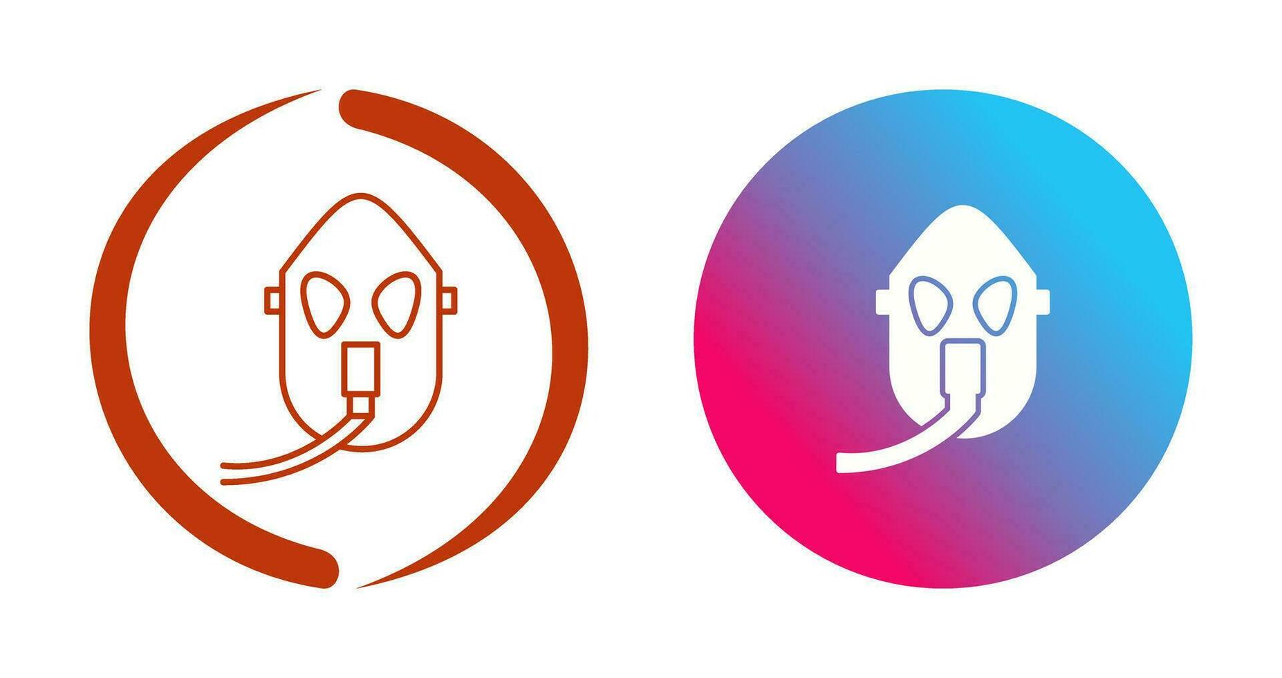 Unique Oxygen Mask Vector Icon