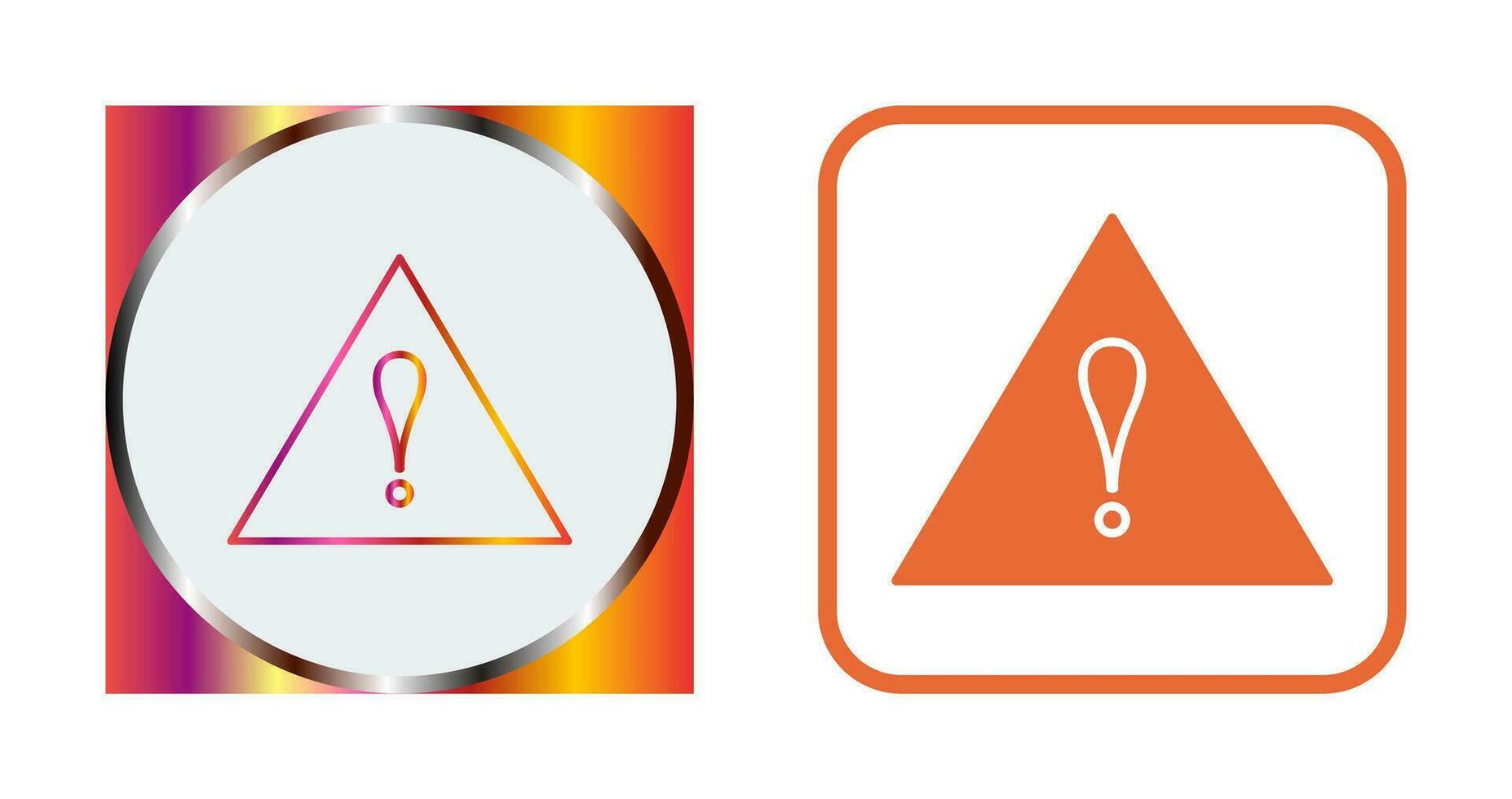 Unique Alert Vector Icon