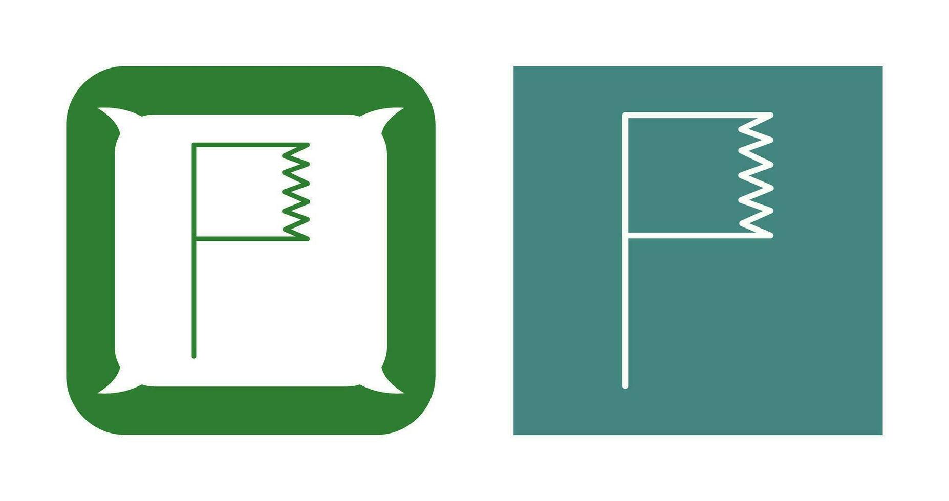Unique Flag Vector Icon