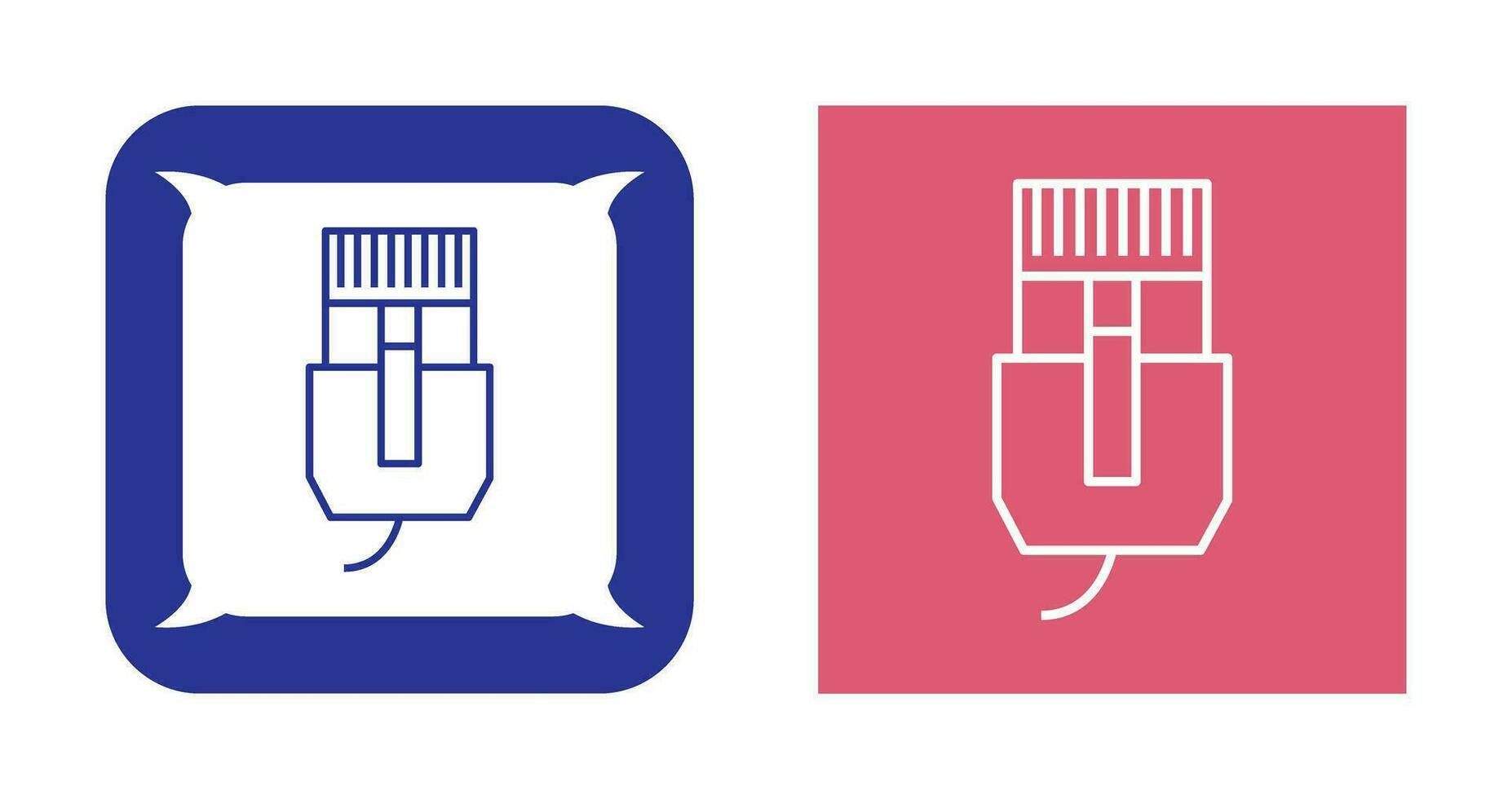 Unique Internet Cable Vector Icon