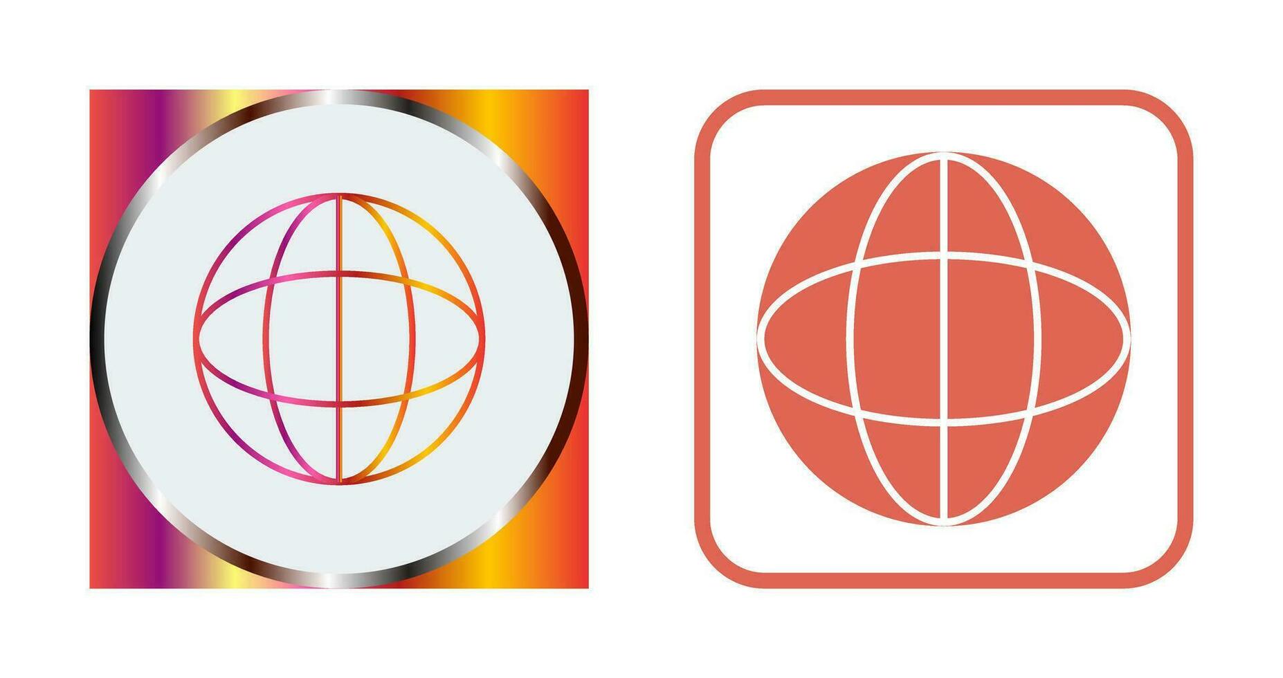 Unique Globe Vector Icon