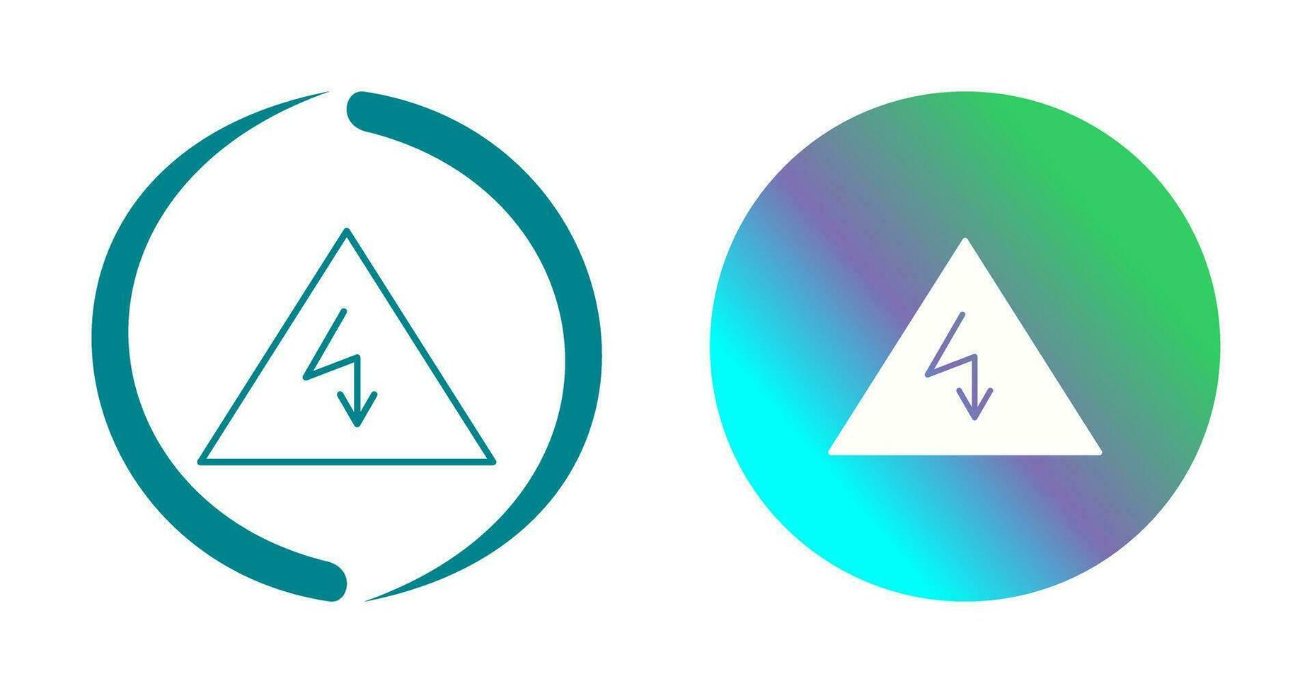 Unique Electricity Danger Vector Icon