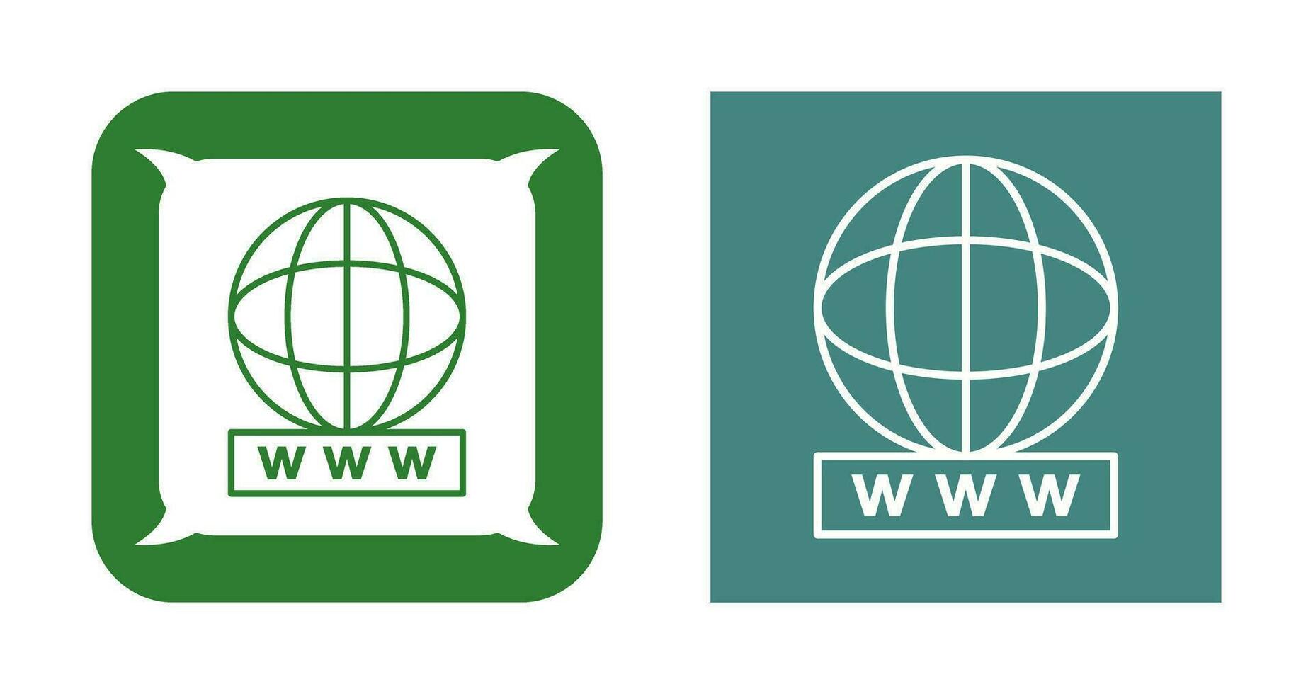 icono de vector de world wide web único