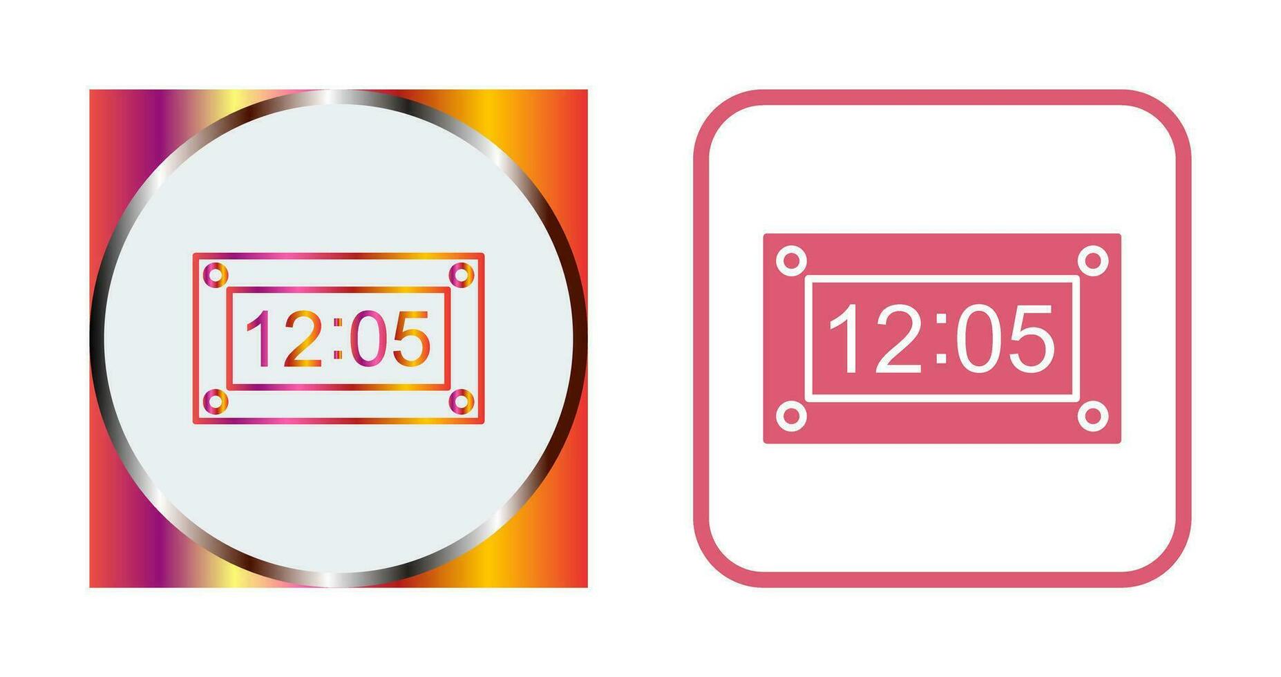 Unique Timer Vector Icon