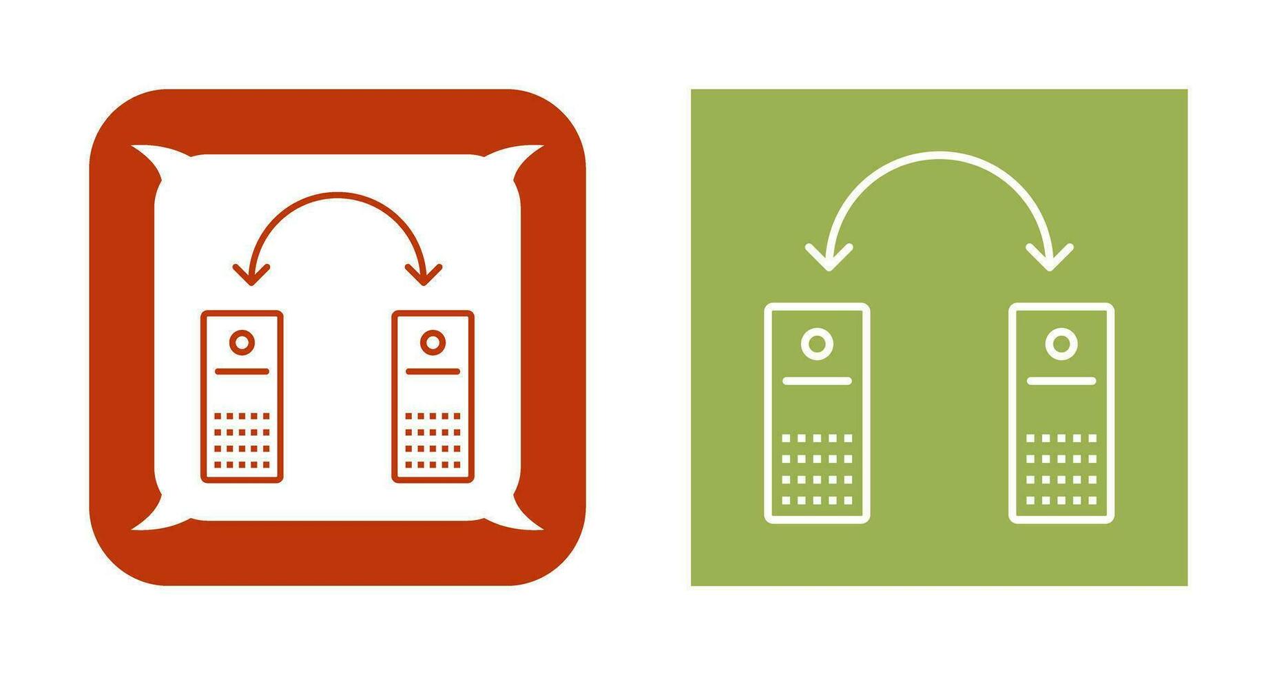 Unique Connected Systems Vector Icon