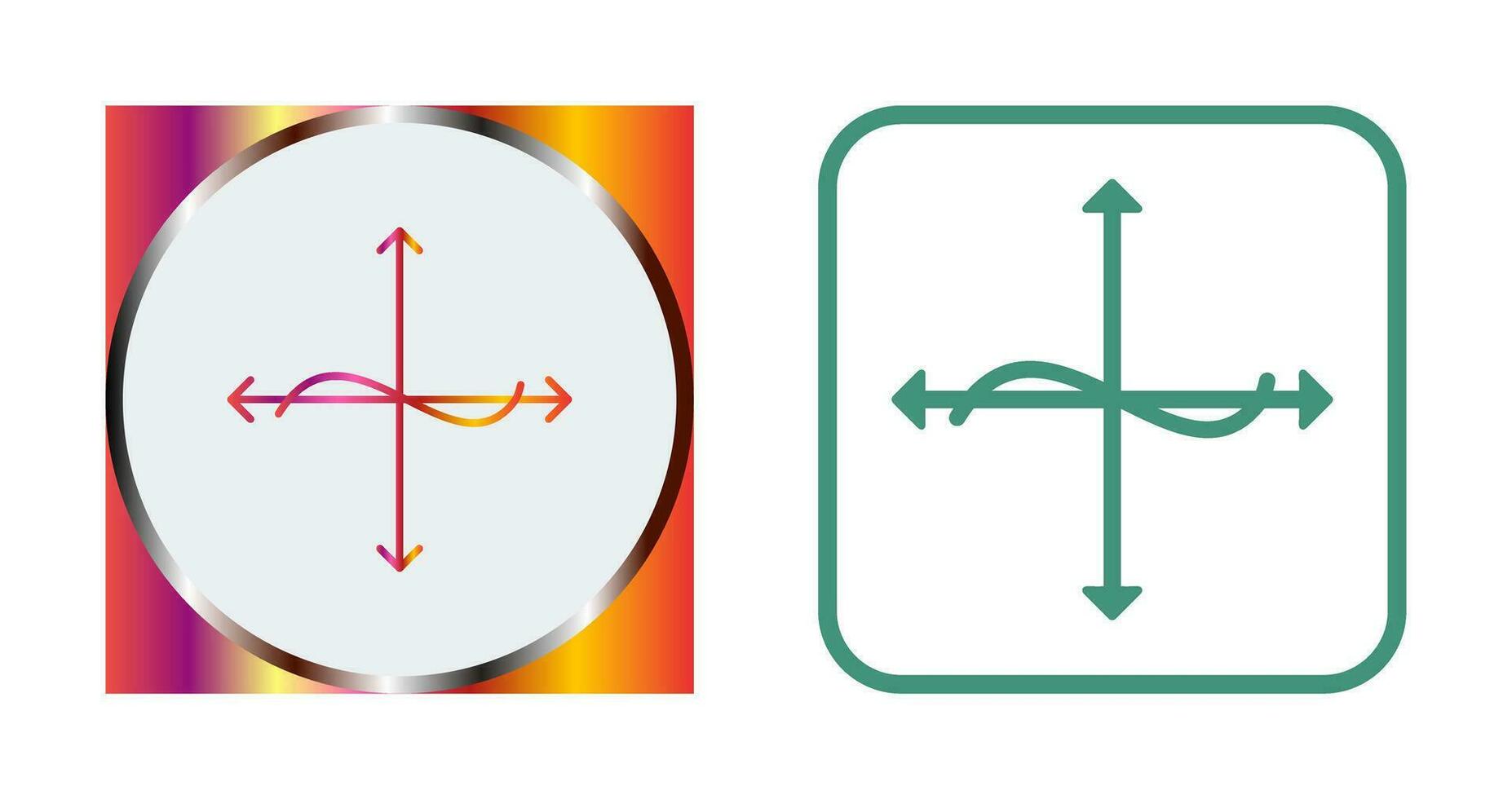 Unique Graph Vector Icon