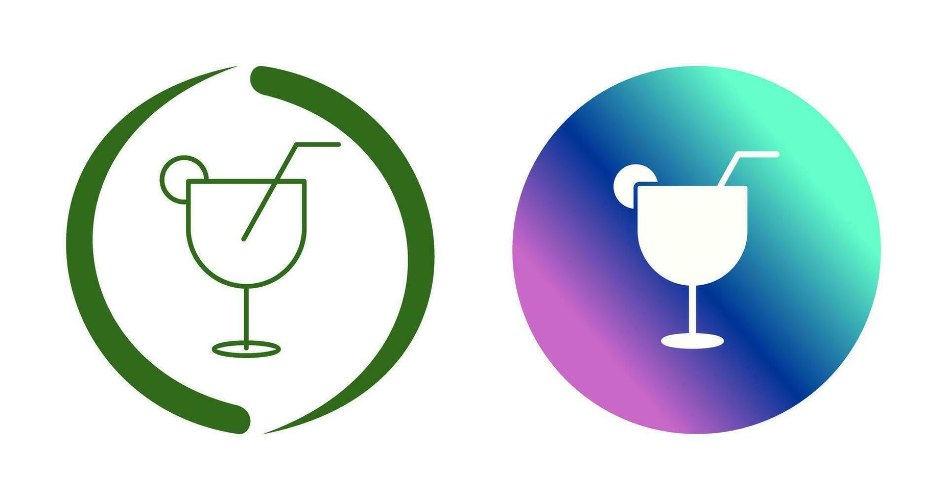 icono de vector de bebidas únicas