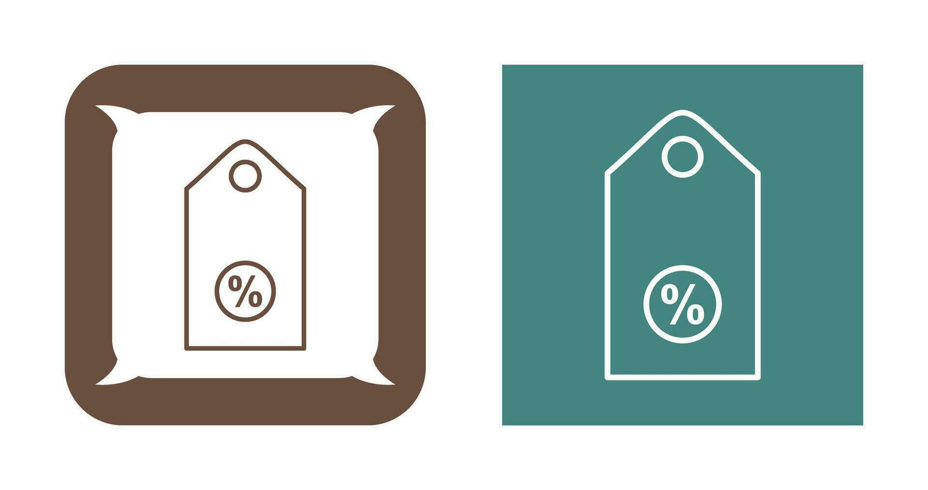 Unique Discount Tag II Vector Icon