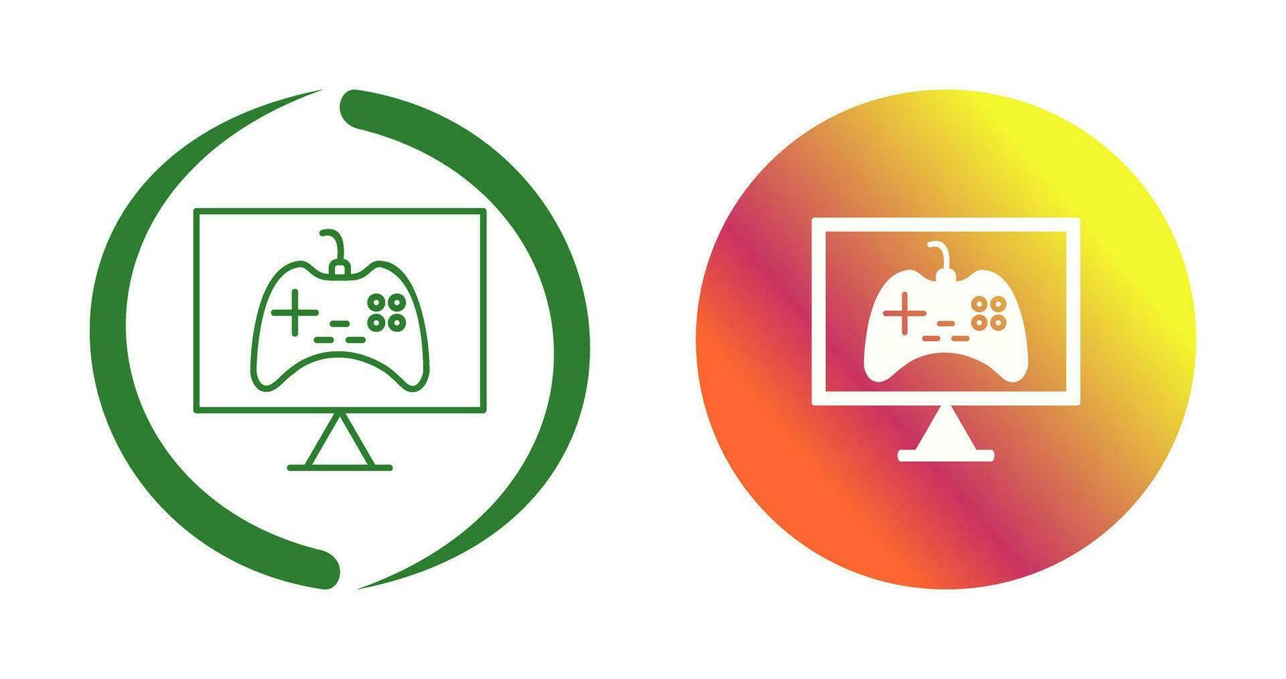 Unique Online Games Vector Icon