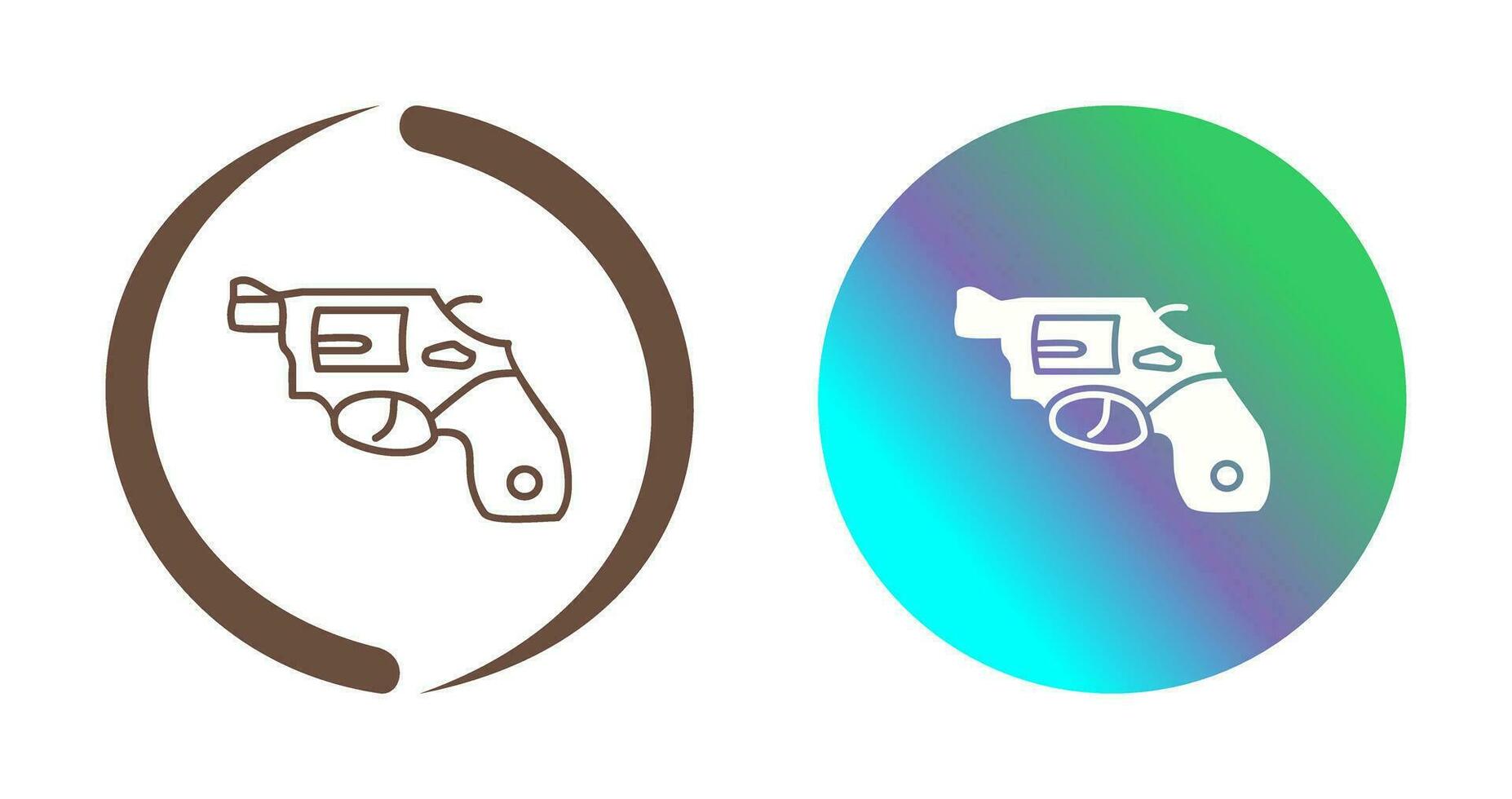 Unique Revolver Vector Icon