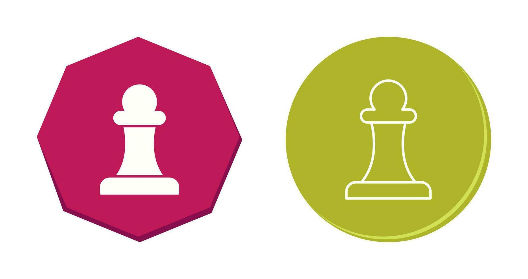 Unique Pawn Vector Icon